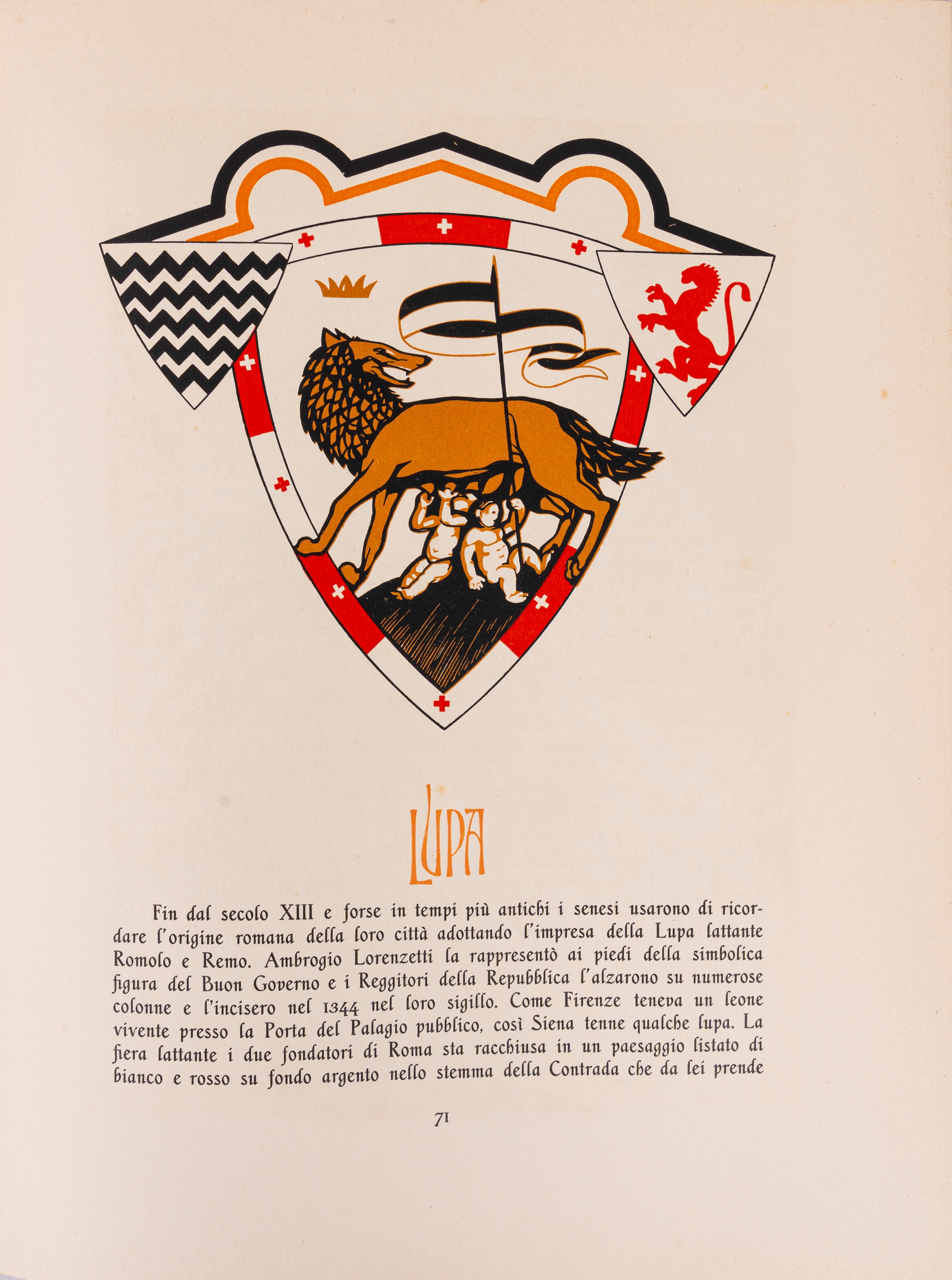 Duilio Cambellotti, Piero Musciatelli - Il Palio di Siena, 1932