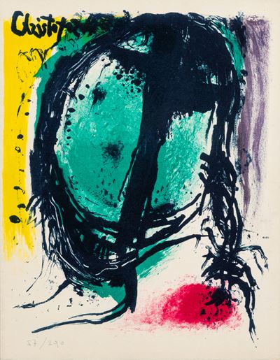 Composizione, litografia a colori, 1964