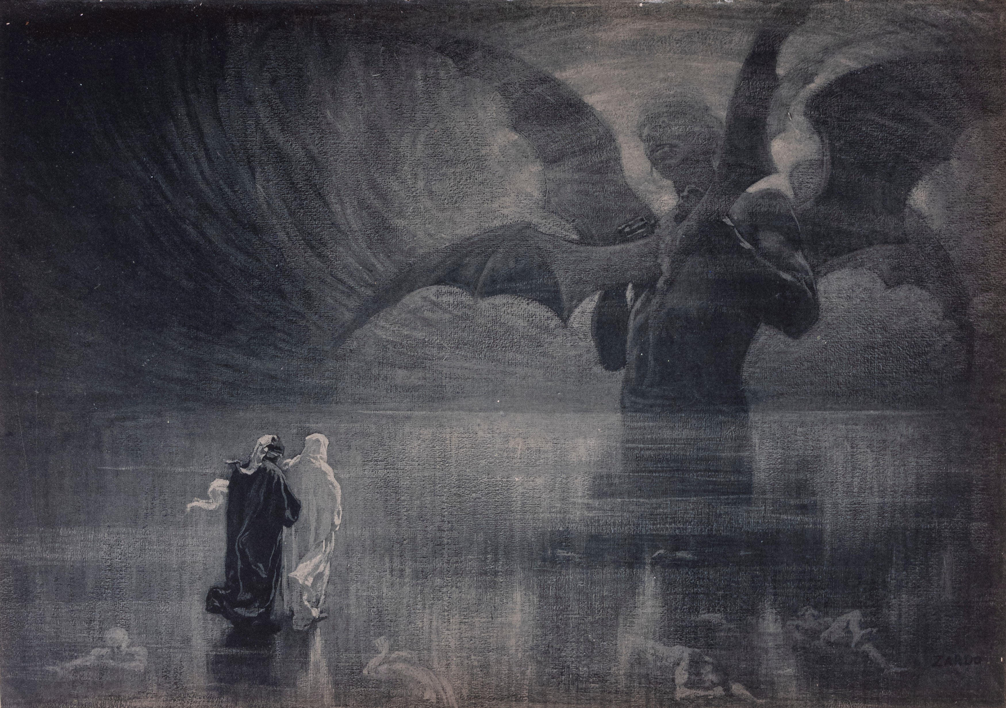Dante Alighieri - La Divina Commedia illustrata da artisti italiani, edizione originale 1902