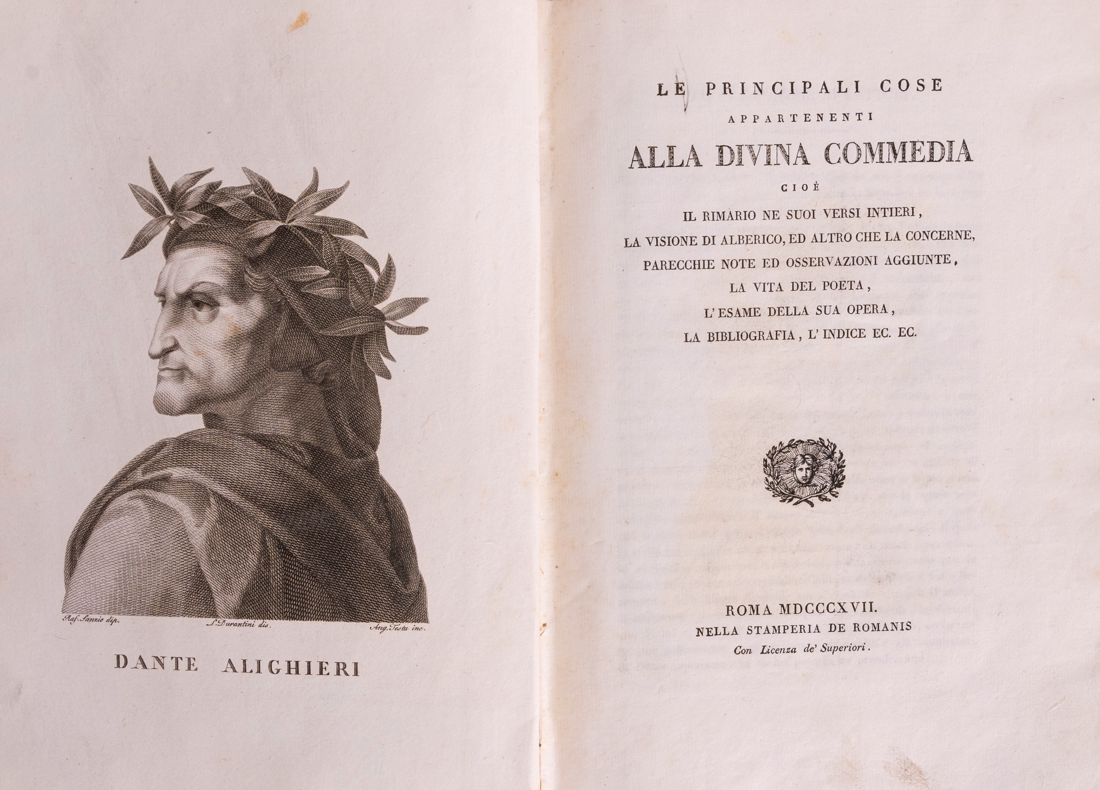 Dante Alighieri - La Divina Commedia corretta, spiegata e difesa dal P. Baldassarre Lombardi, edi...