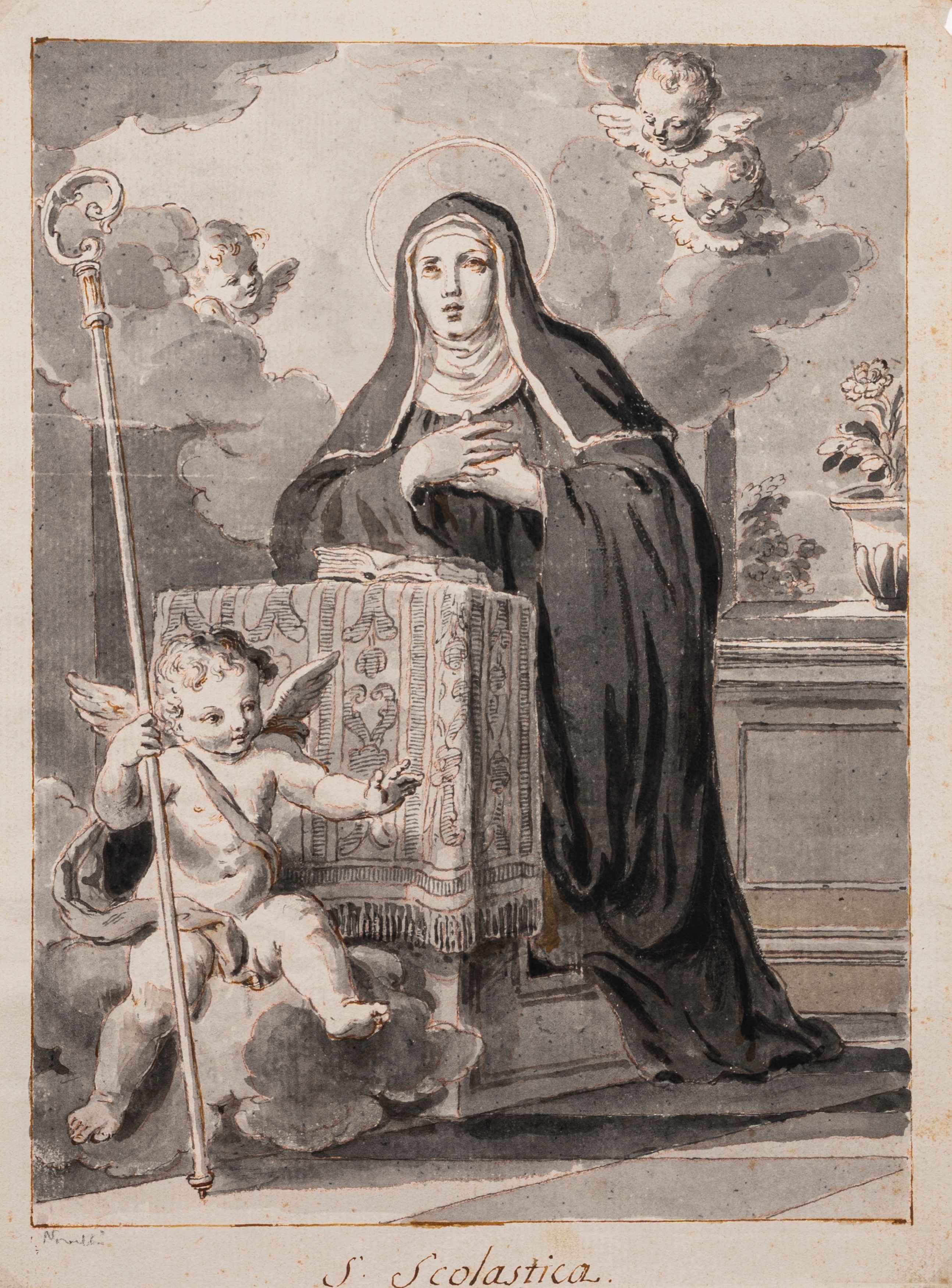 Attribuito a Pietro Antonio Novelli (venezia, 1729 - 1804) - Autore non identificato, San Valenti...