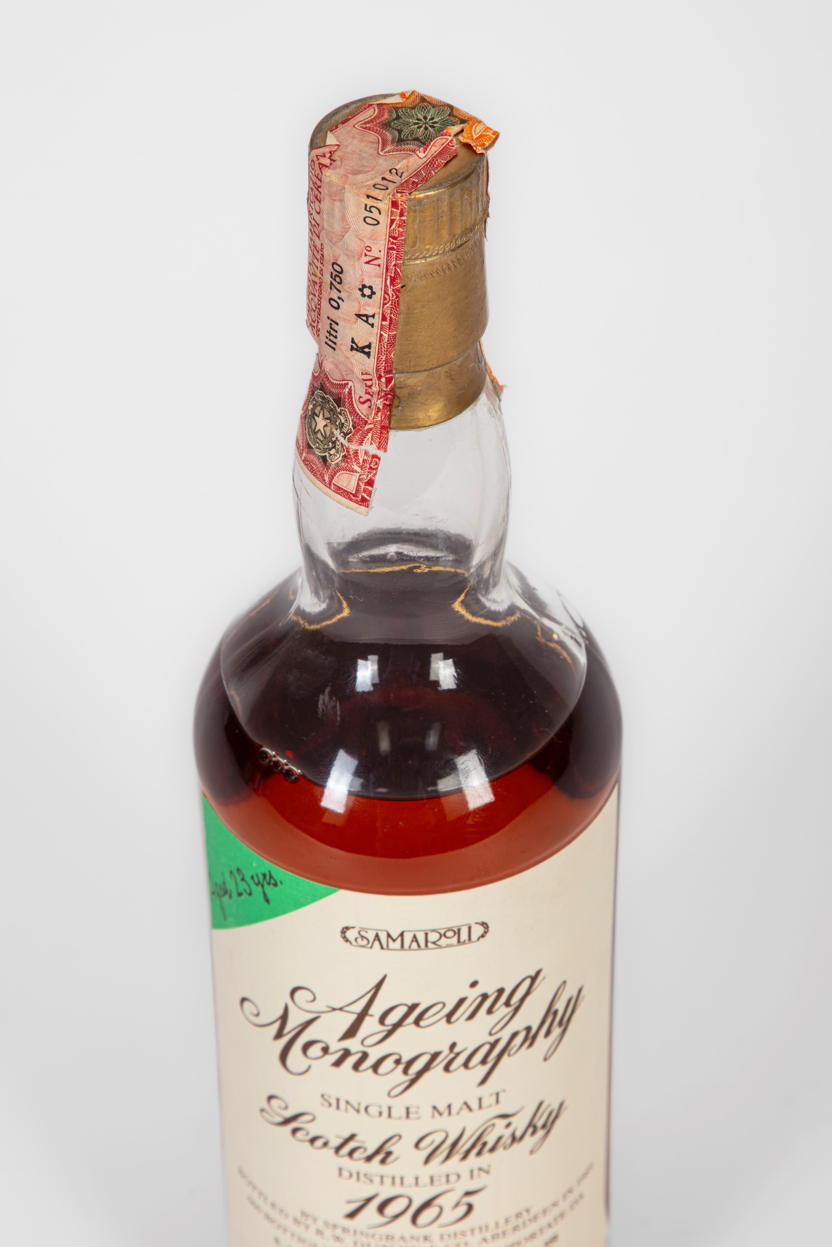 Springbank 23 Year Old Ageing Monography Samaroli 1965