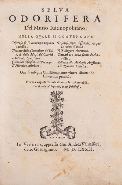Selva Odorifera, Venezia, 1572