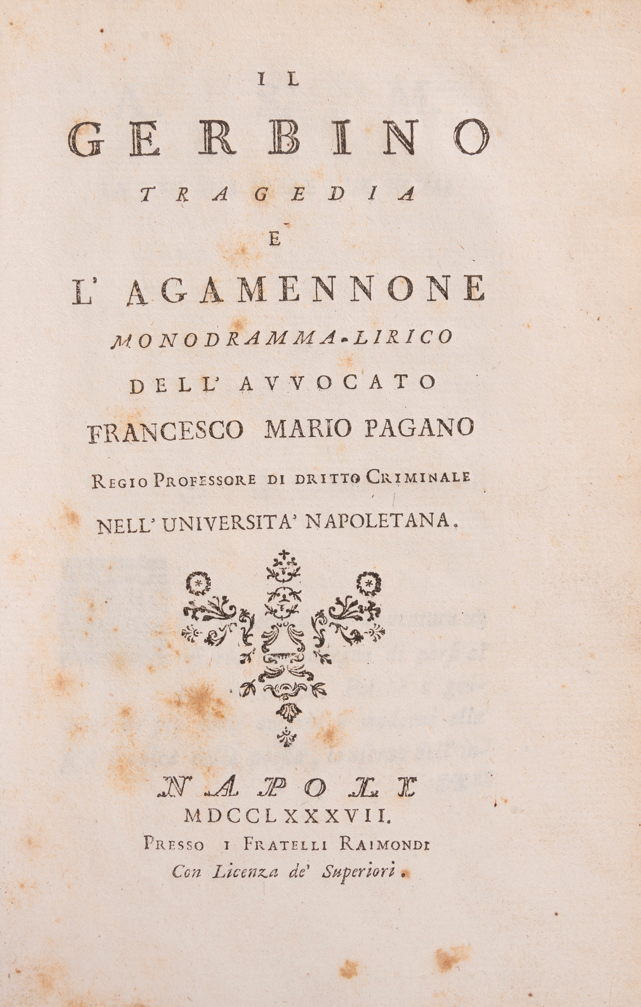 Vittorio Alfieri - Il Misogallo Prose e Rime, 1799