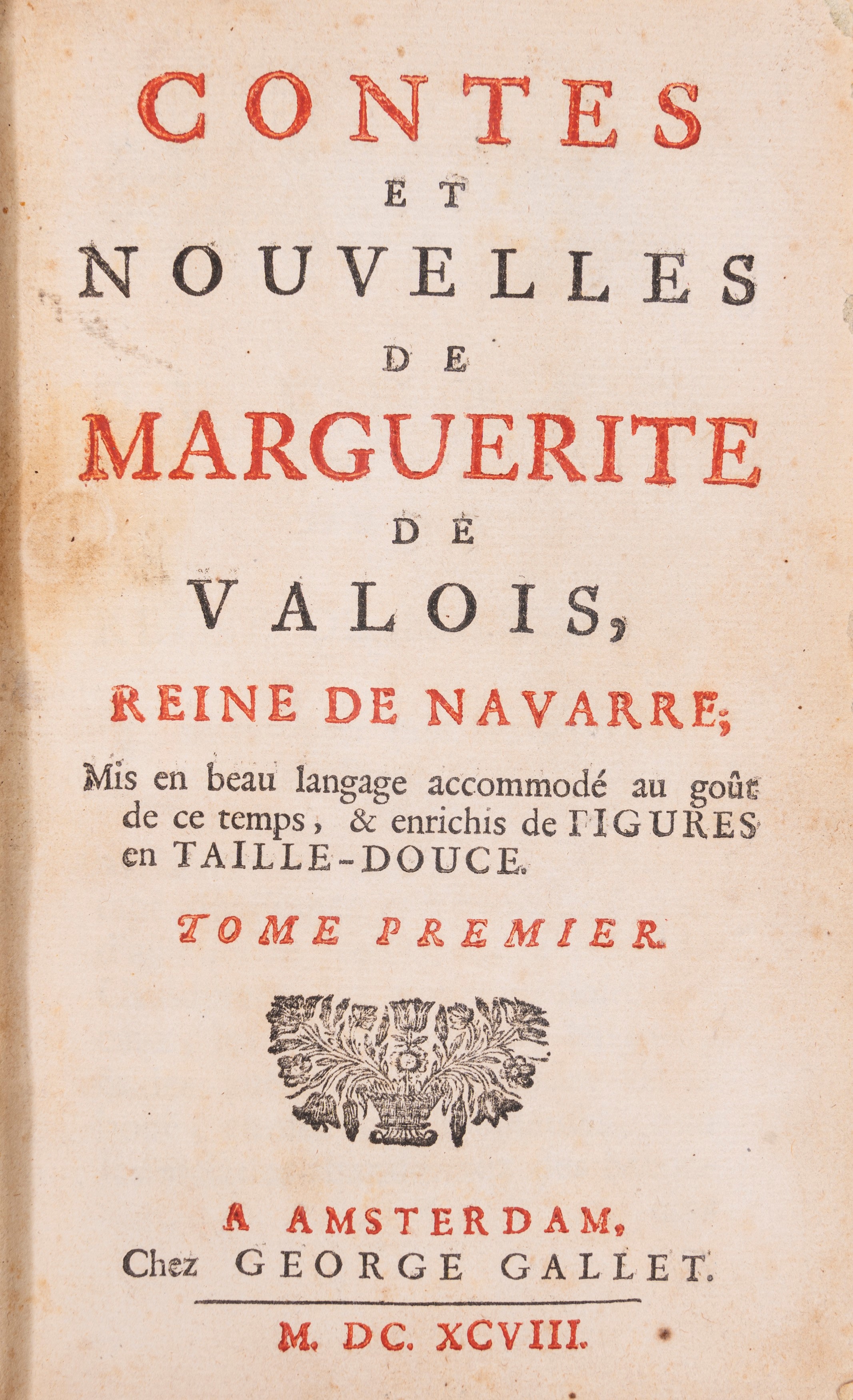 Marguerite de Valois, Contes et nouvelles, edizione del 1698 con incisioni di Romain de Hooghe
