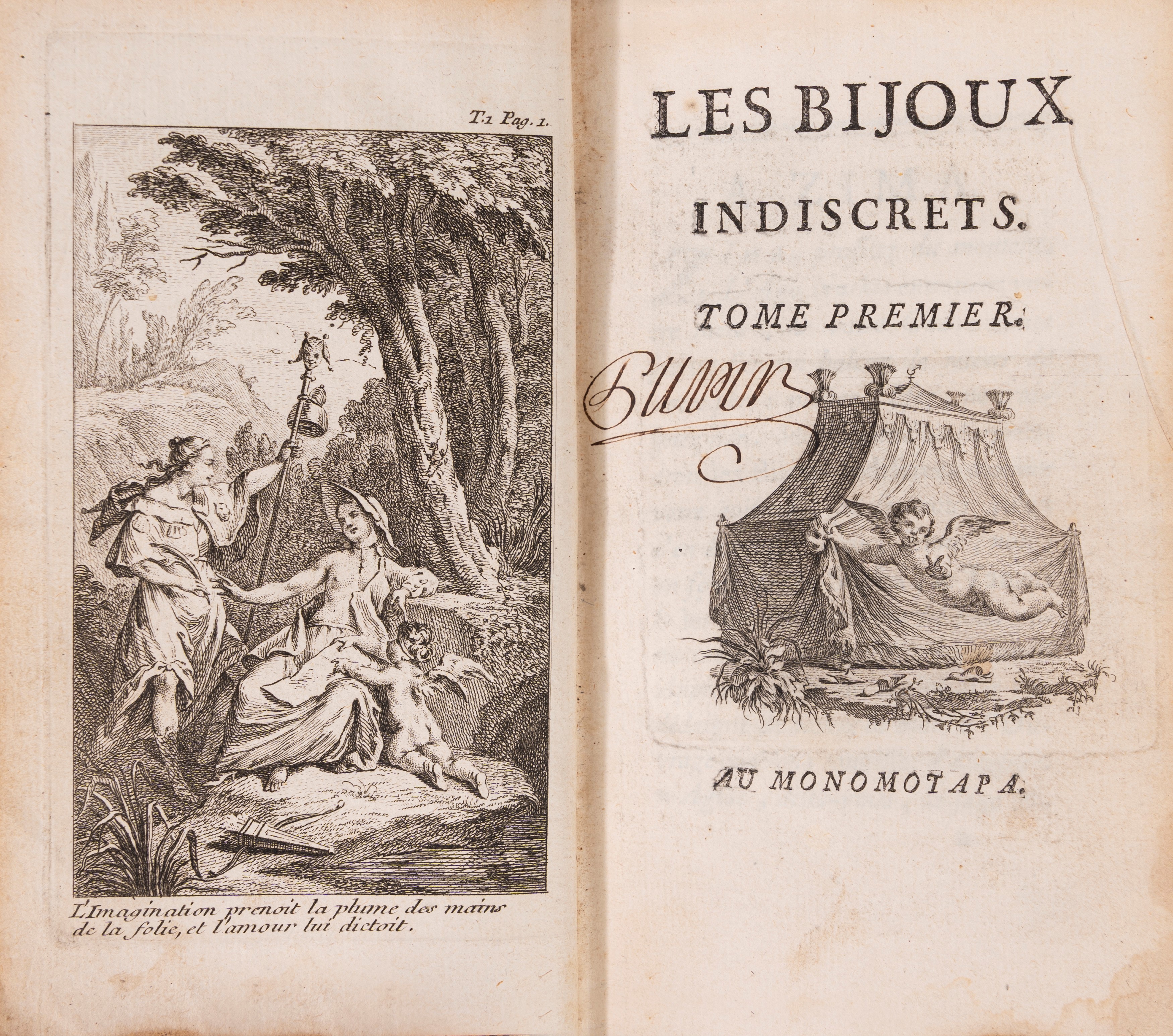 Denis Diderot - Les bijoux indiscrets: Romanzo filosofico del 1748 in due volumi