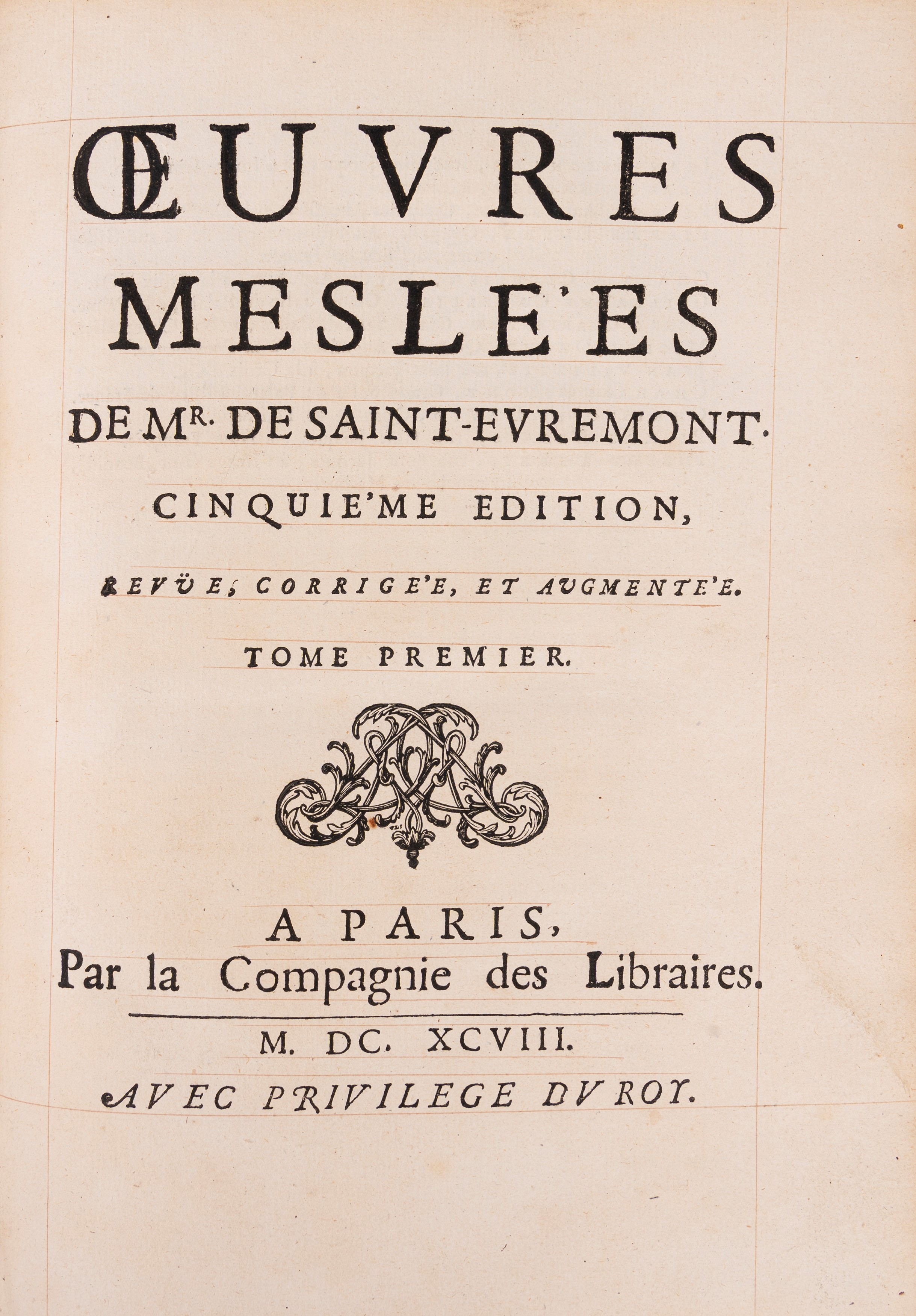 Charles De Marguetel De Saint-denis Signore di Saint-évremond - Charles de Marguetel de Saint-Den...