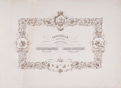 Carosello in Piazza di S. Carlo a Torino, 22 aprile 1842