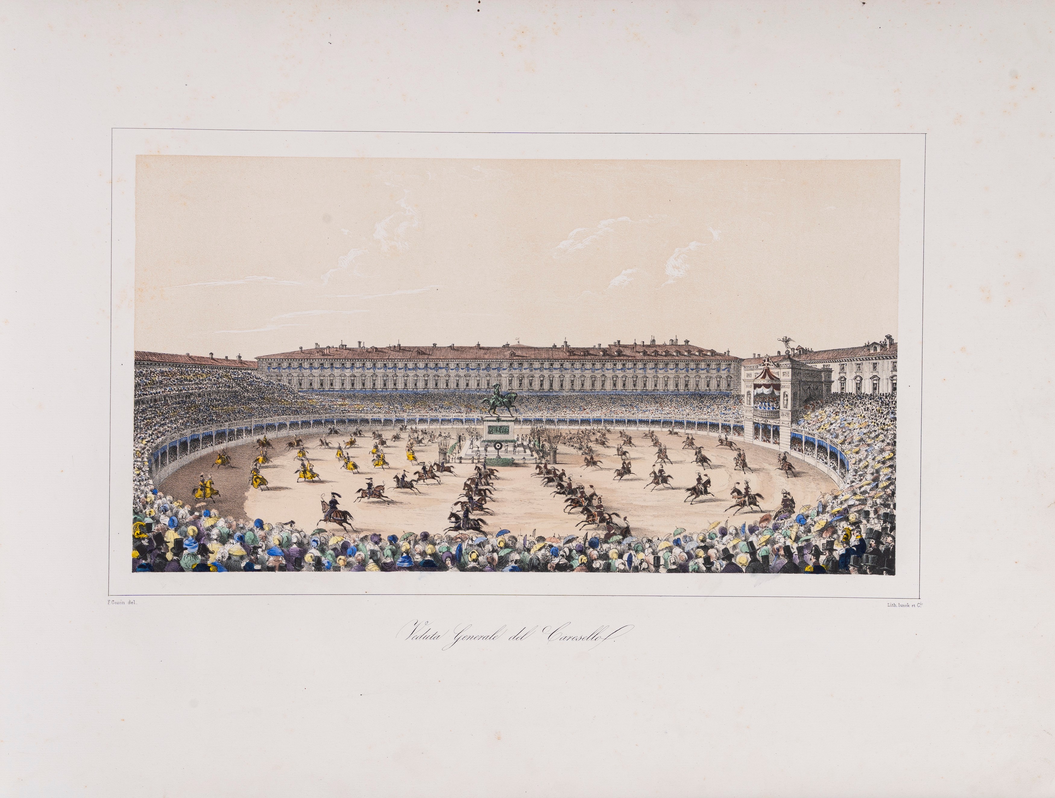 Carosello in Piazza di S. Carlo a Torino, 22 aprile 1842