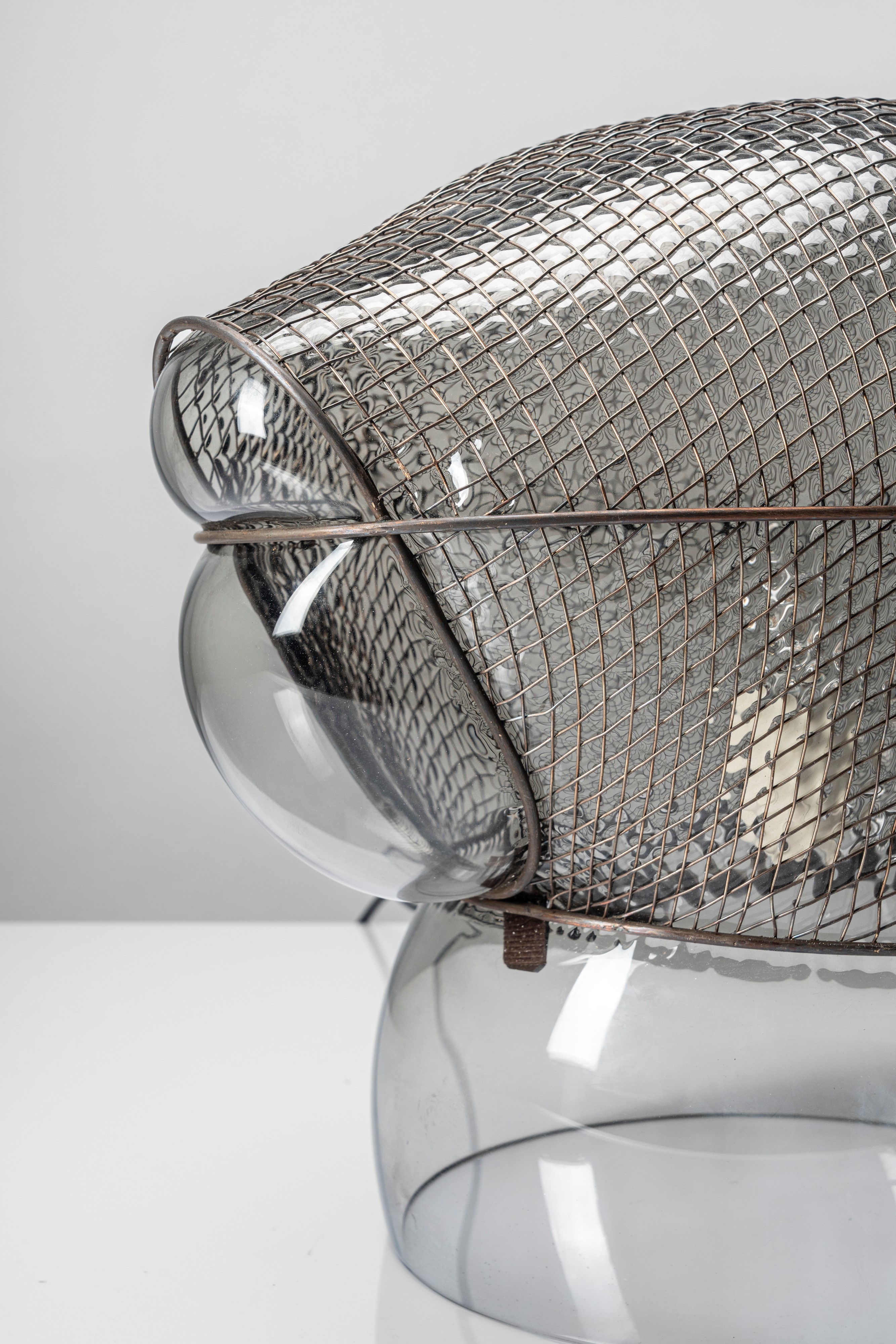 Gae Aulenti - Lampada da tavolo modello 'Patroclo', vetro e metallo, 1975