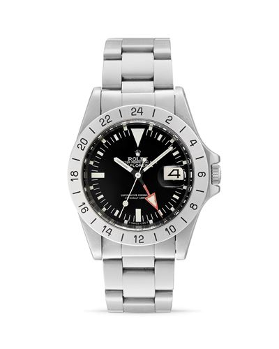 Explorer II 1655 Freccione, orologio automatico in acciaio con quadrante nero