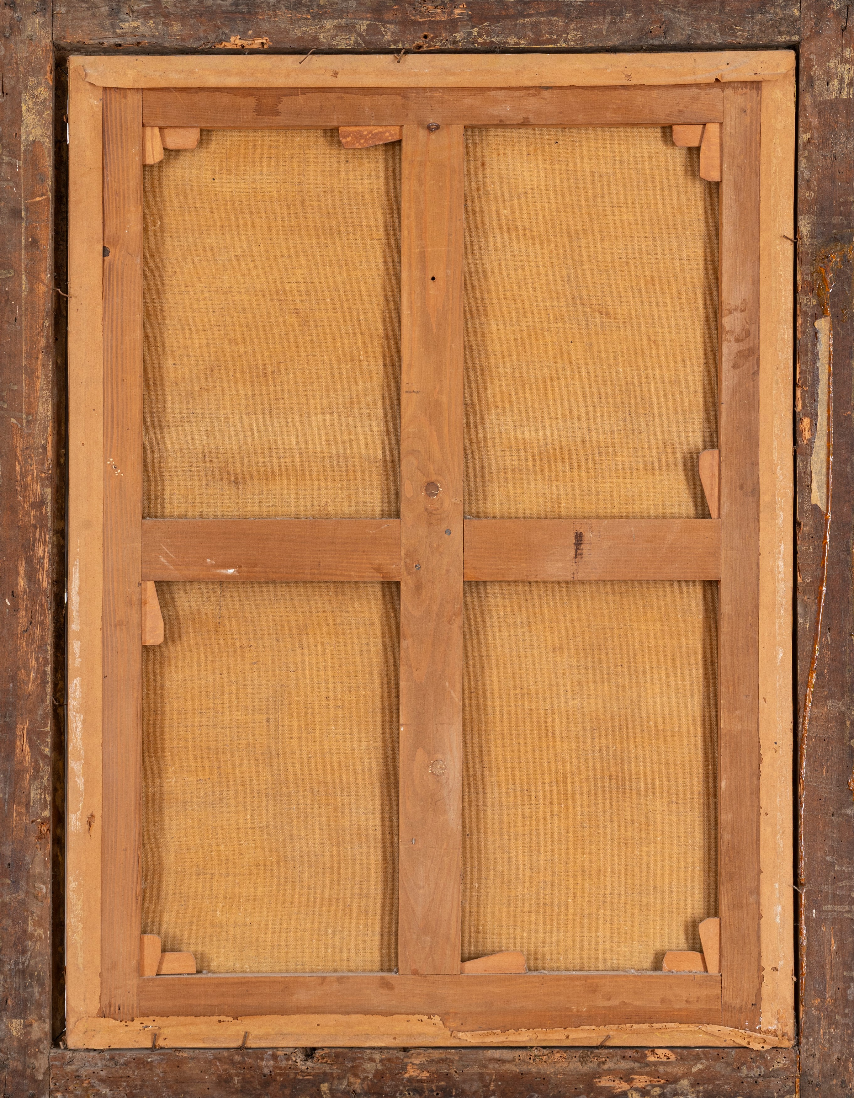 Ritratto di gentiluomo a tre quarti di figura, con marsina marrone