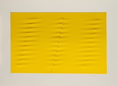 Giallo, rilievo a secco