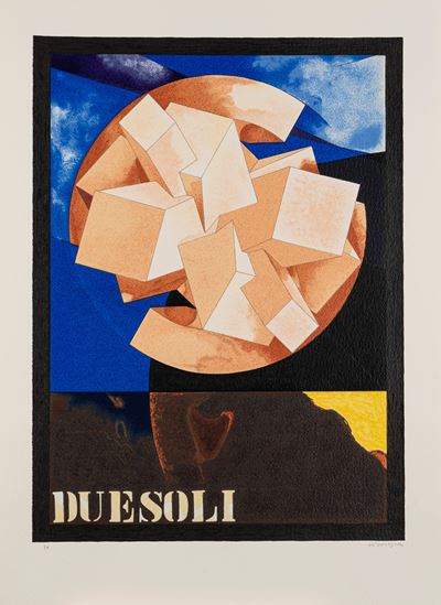 Due soli - serigrafia a colori, es. P.A.