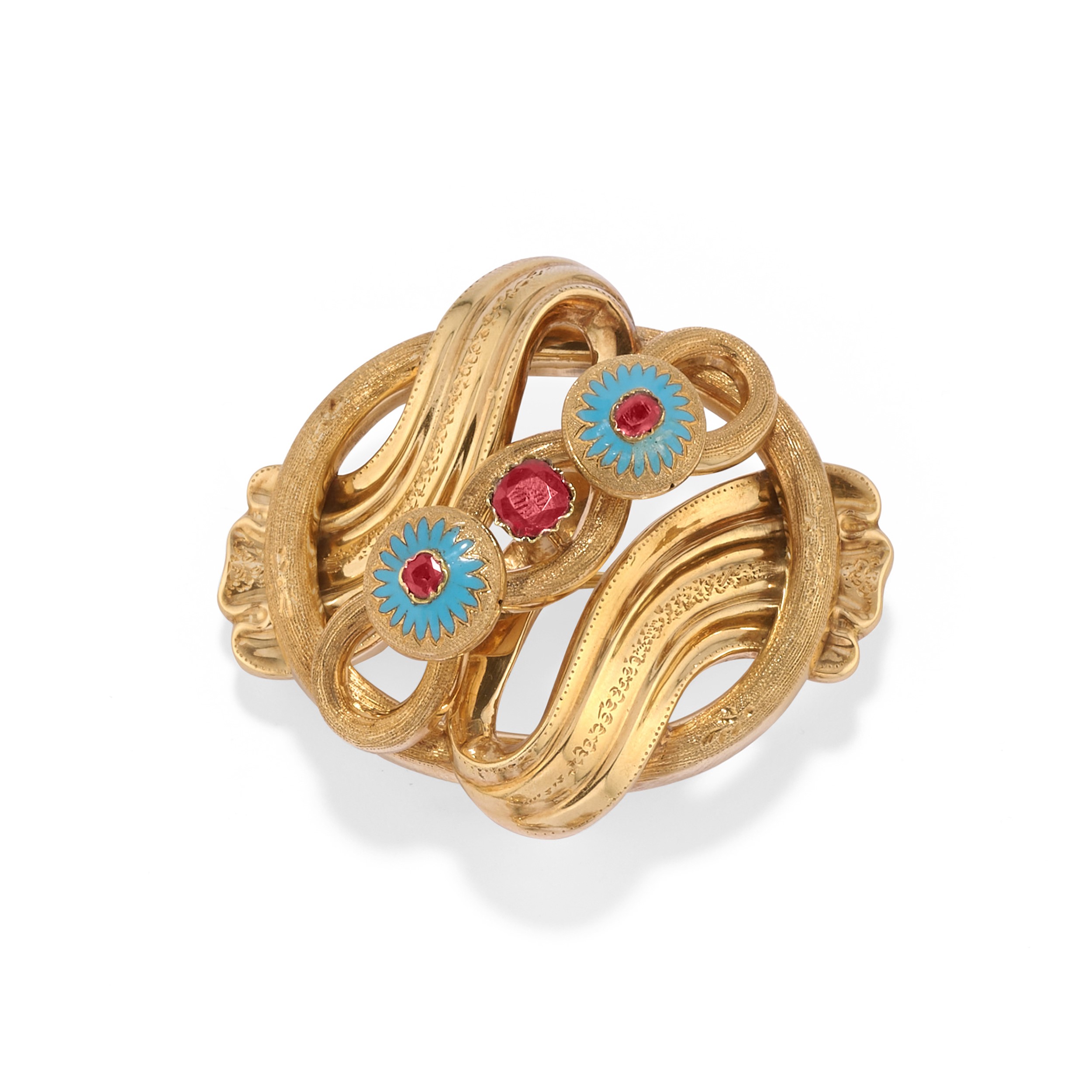 Demi-parure borbonica con smalti