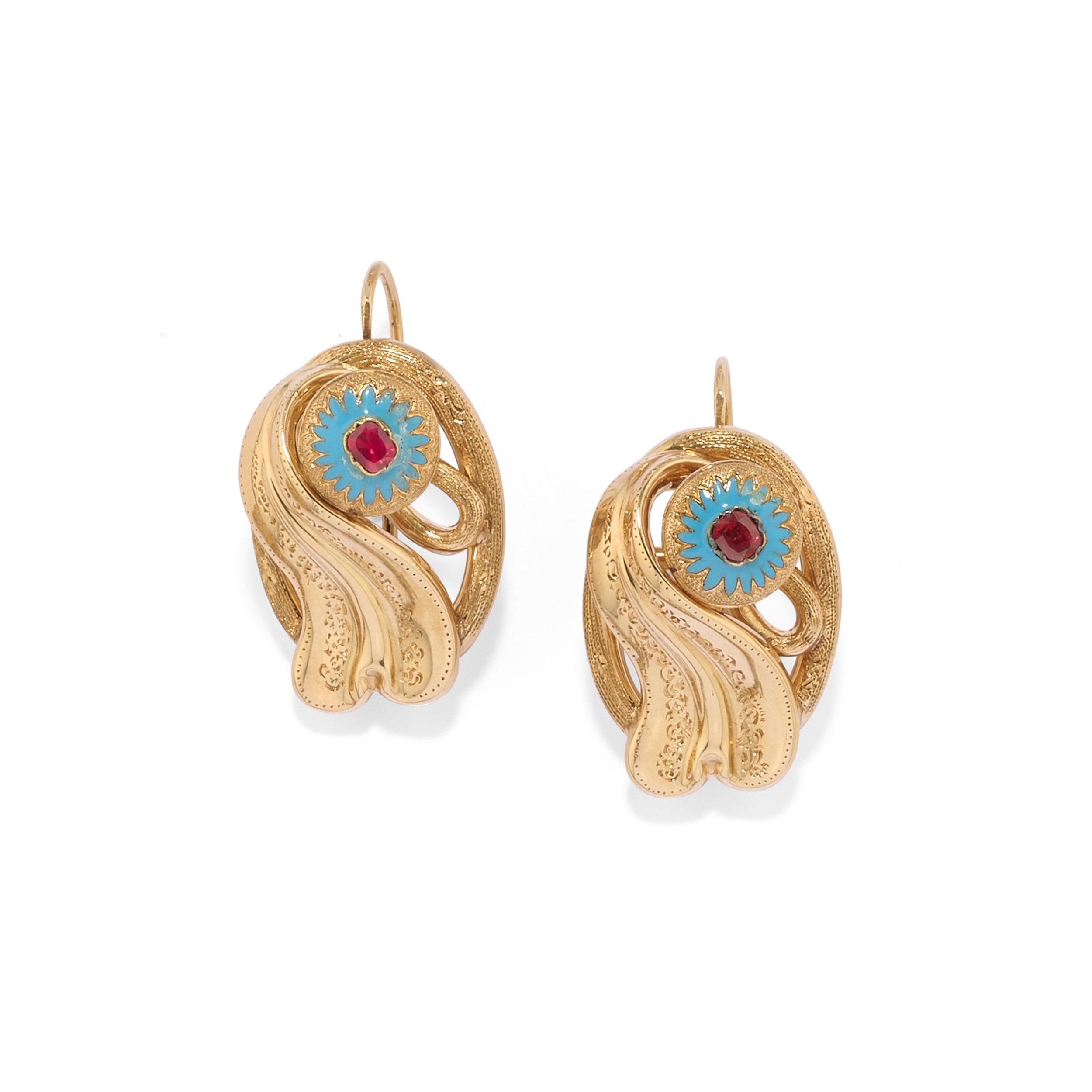 Demi-parure borbonica con smalti