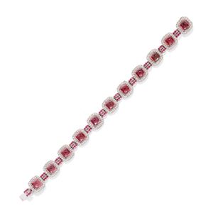 Bracelet with tourmalines, rubies and diamonds