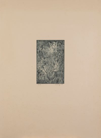 La foresta magica - acquaforte acquatinta a colori, es. 21/50, 1972