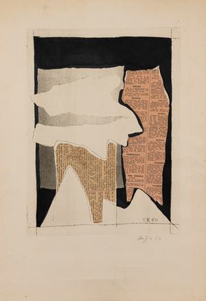 Composition with newspapers