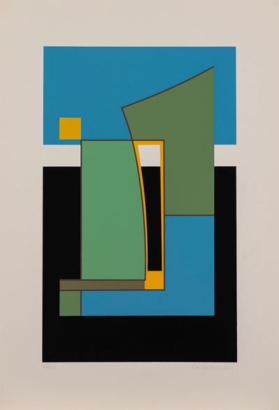 Composizione n. 292, serigrafia a colori