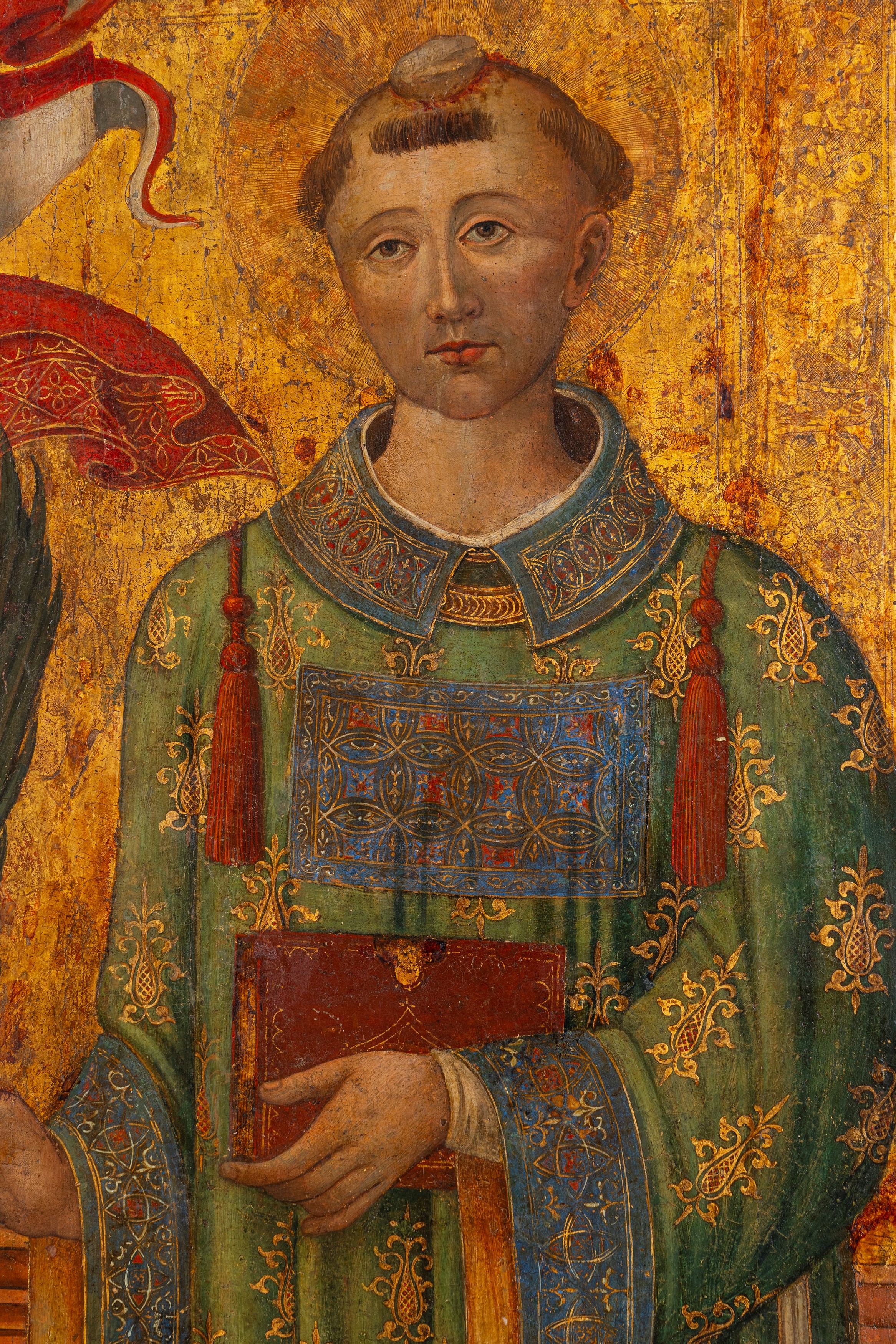 Francesco di Paolo da Montereale - Cristo Risorto tra San Tommaso e Santo Stefano