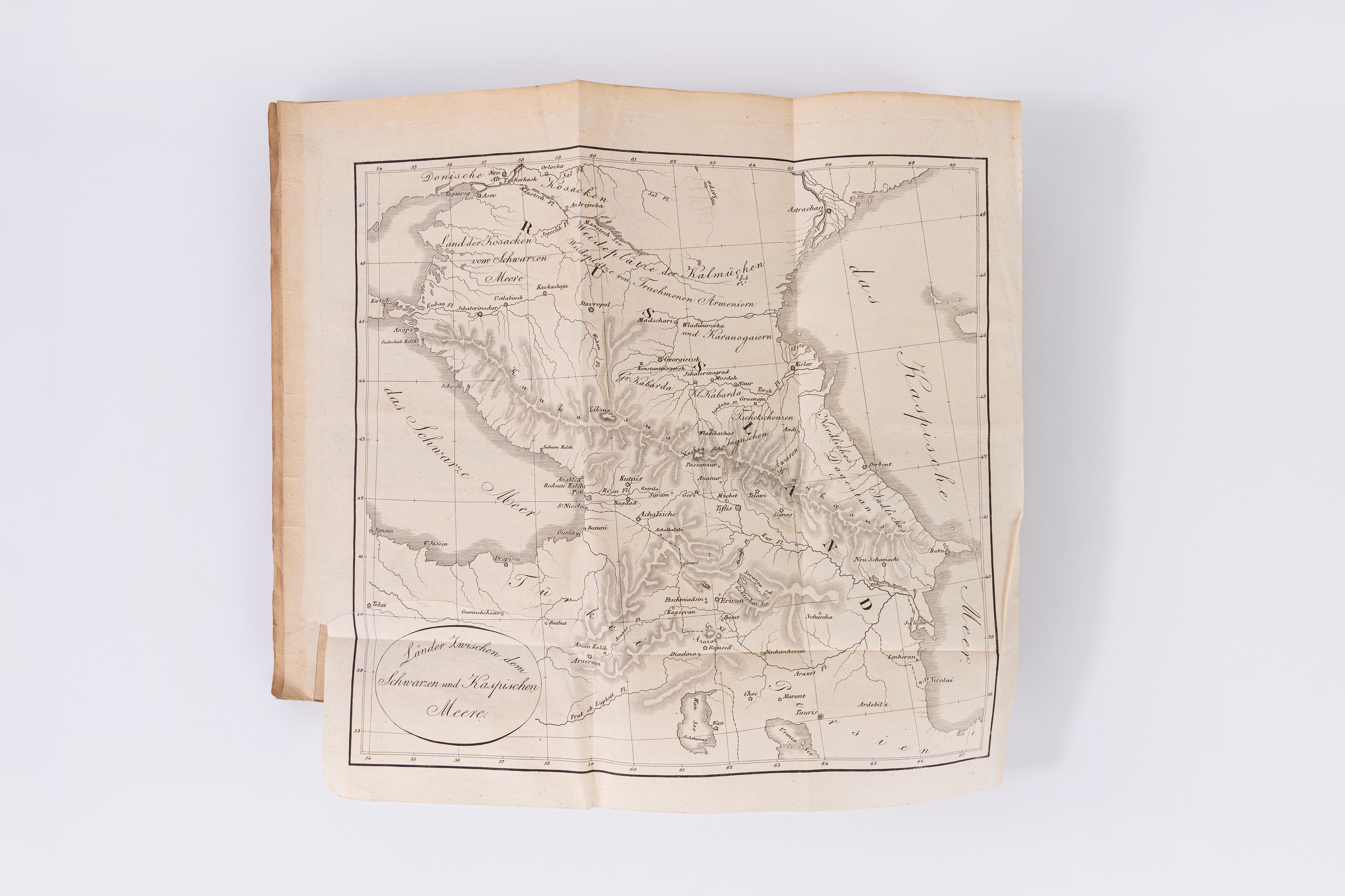 Friedrich Dr. Parrot - Reise zum Ararat - Prima edizione del 1834 con cartina e tavole