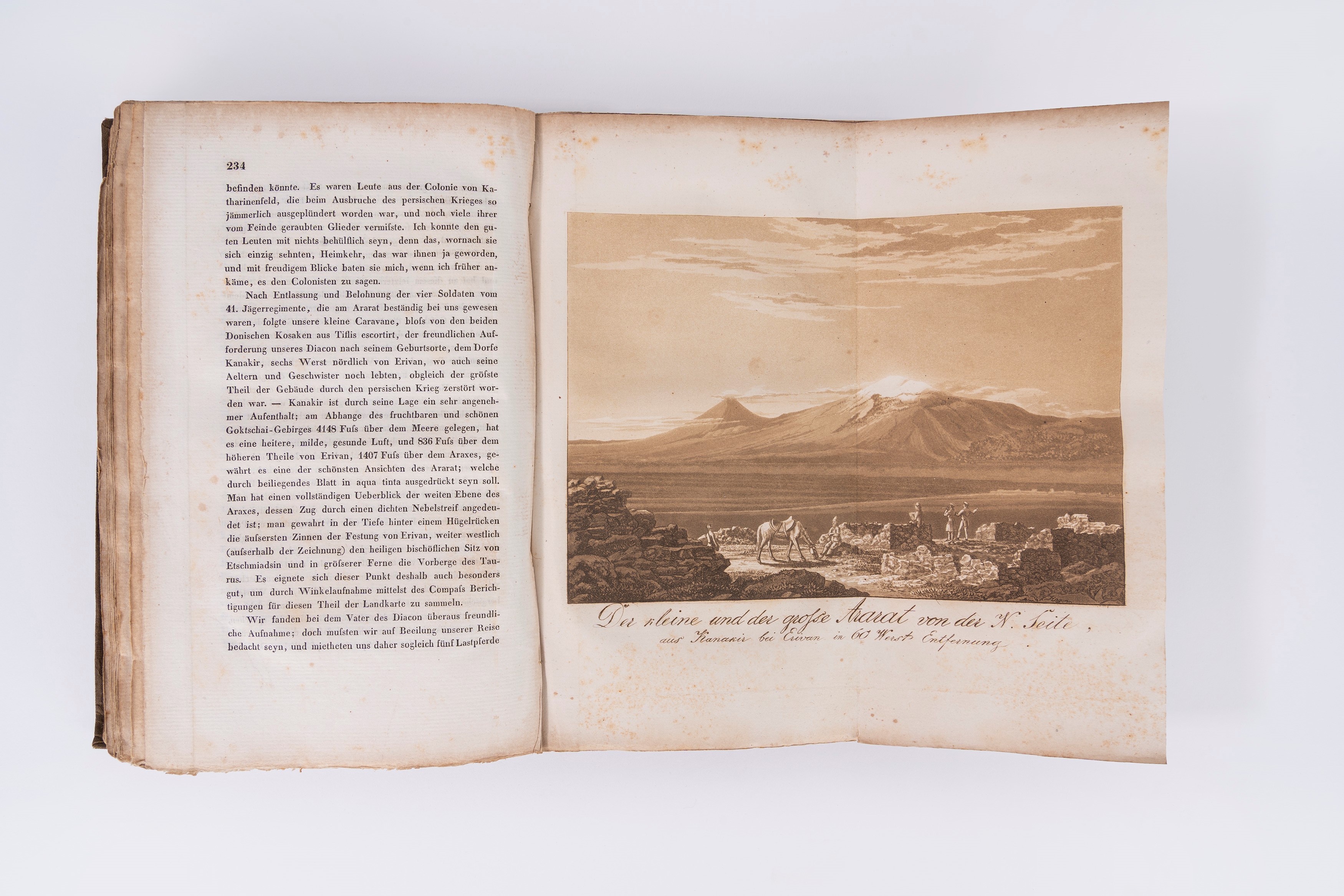 Friedrich Dr. Parrot - Reise zum Ararat - Prima edizione del 1834 con cartina e tavole