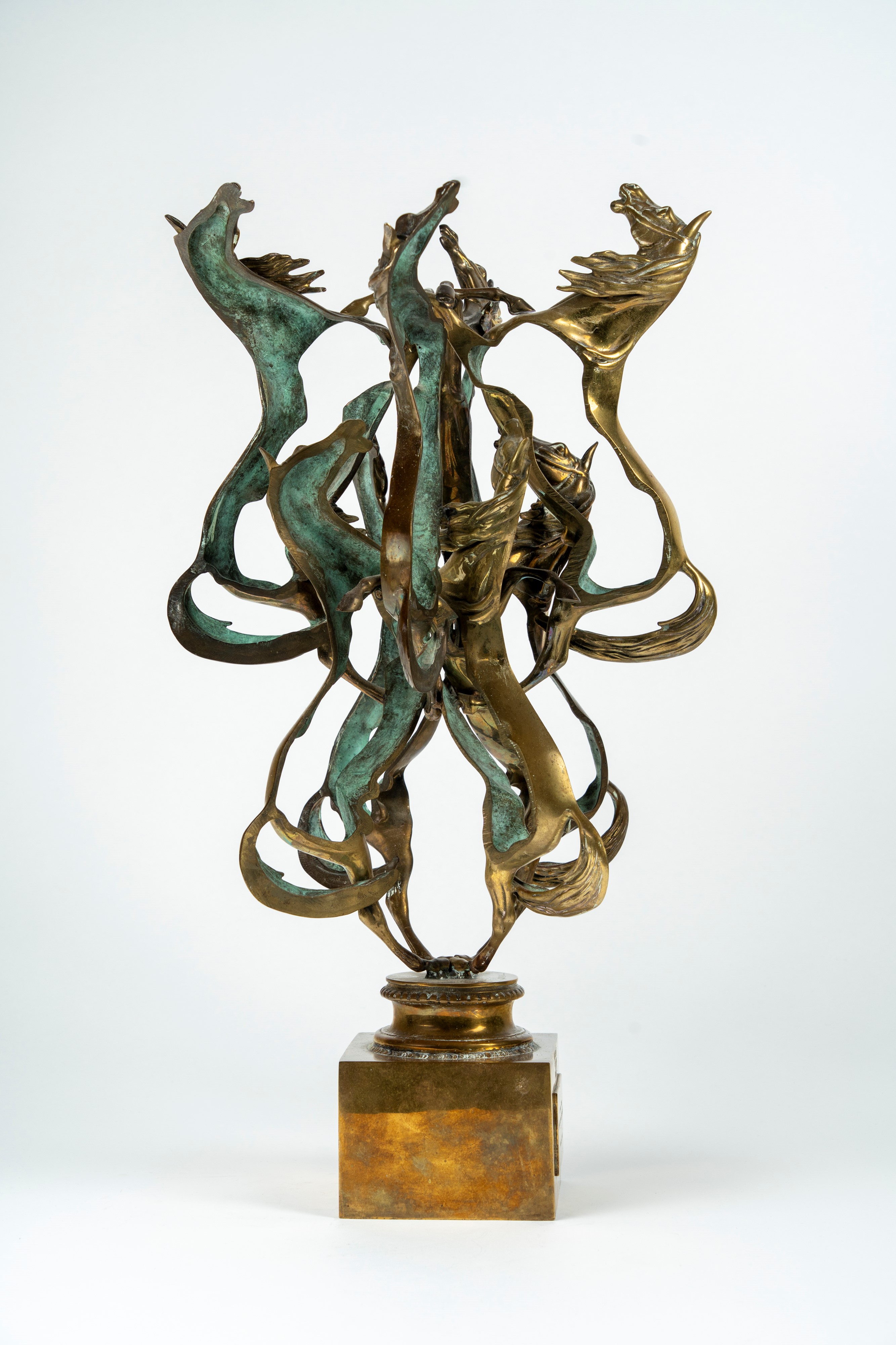 Fernandez Arman - L'or des Chevaux, bronzo 1997