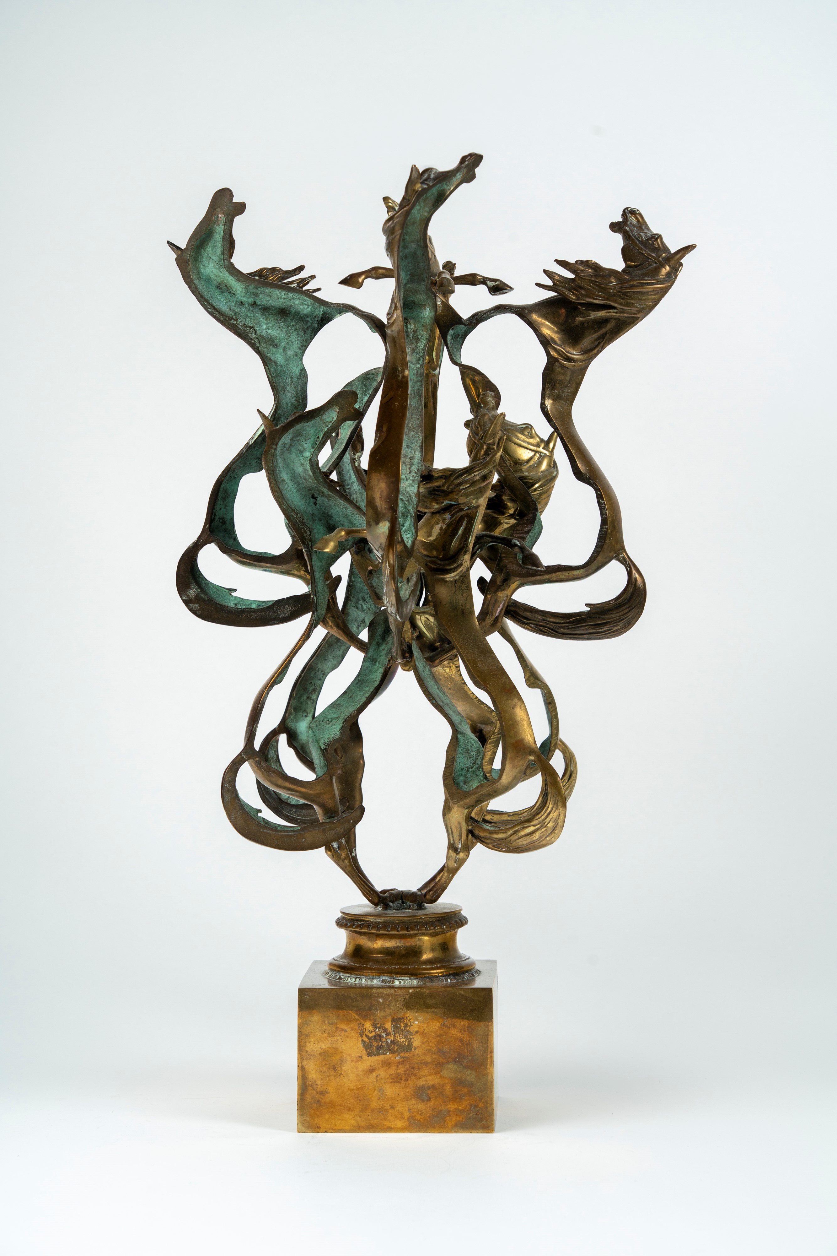 Fernandez Arman - L'or des Chevaux, bronzo 1997