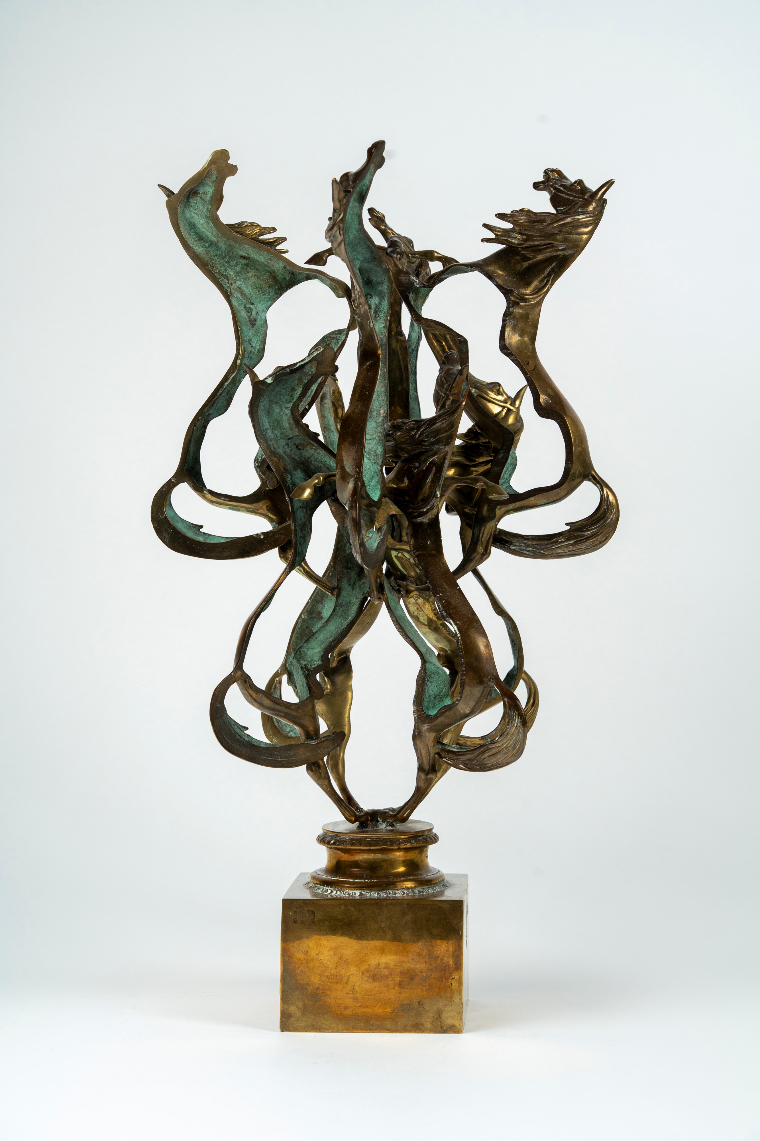 Fernandez Arman - L'or des Chevaux, bronzo 1997