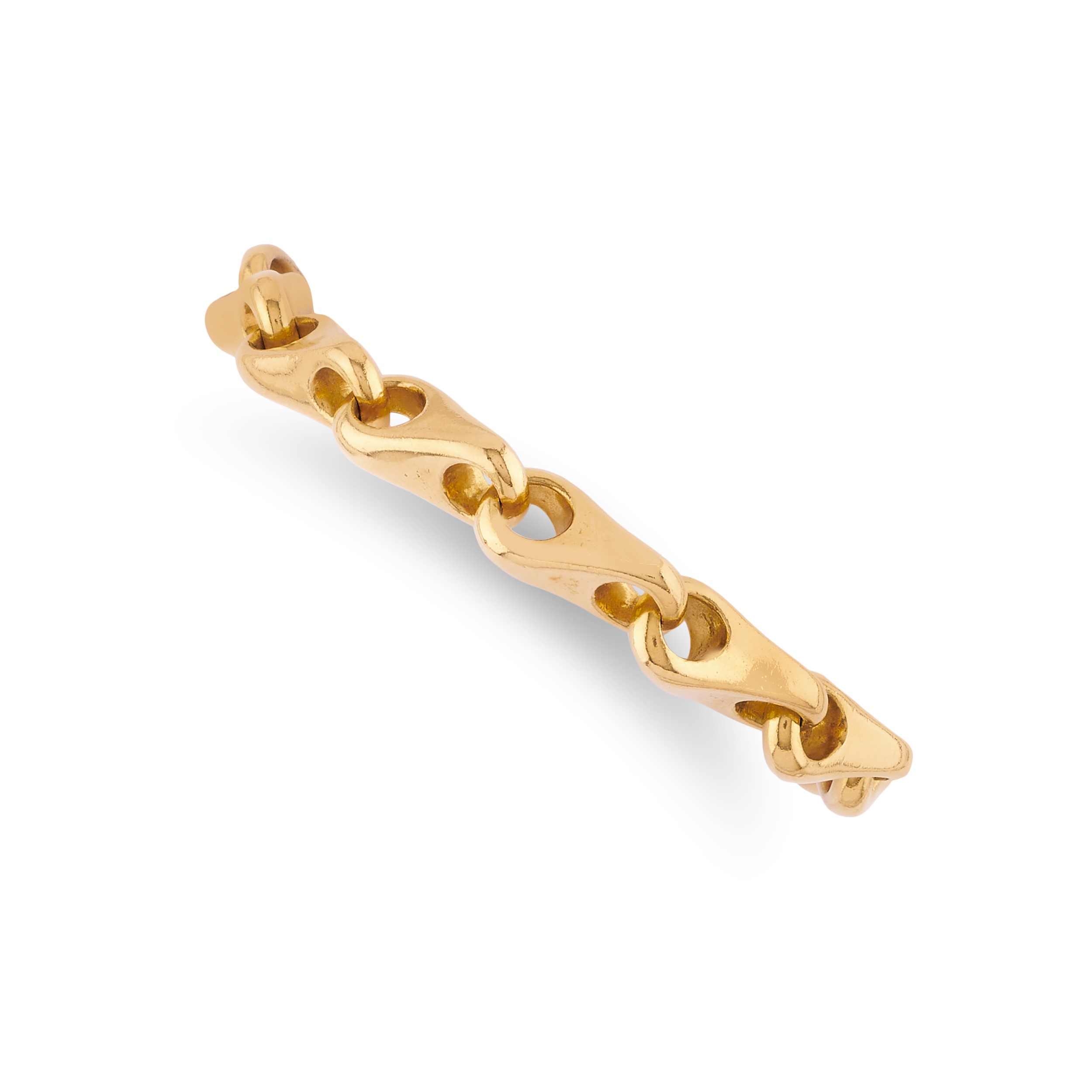 Gucci - Bracciale in oro giallo 18k con maglie a ganci, 1970 circa