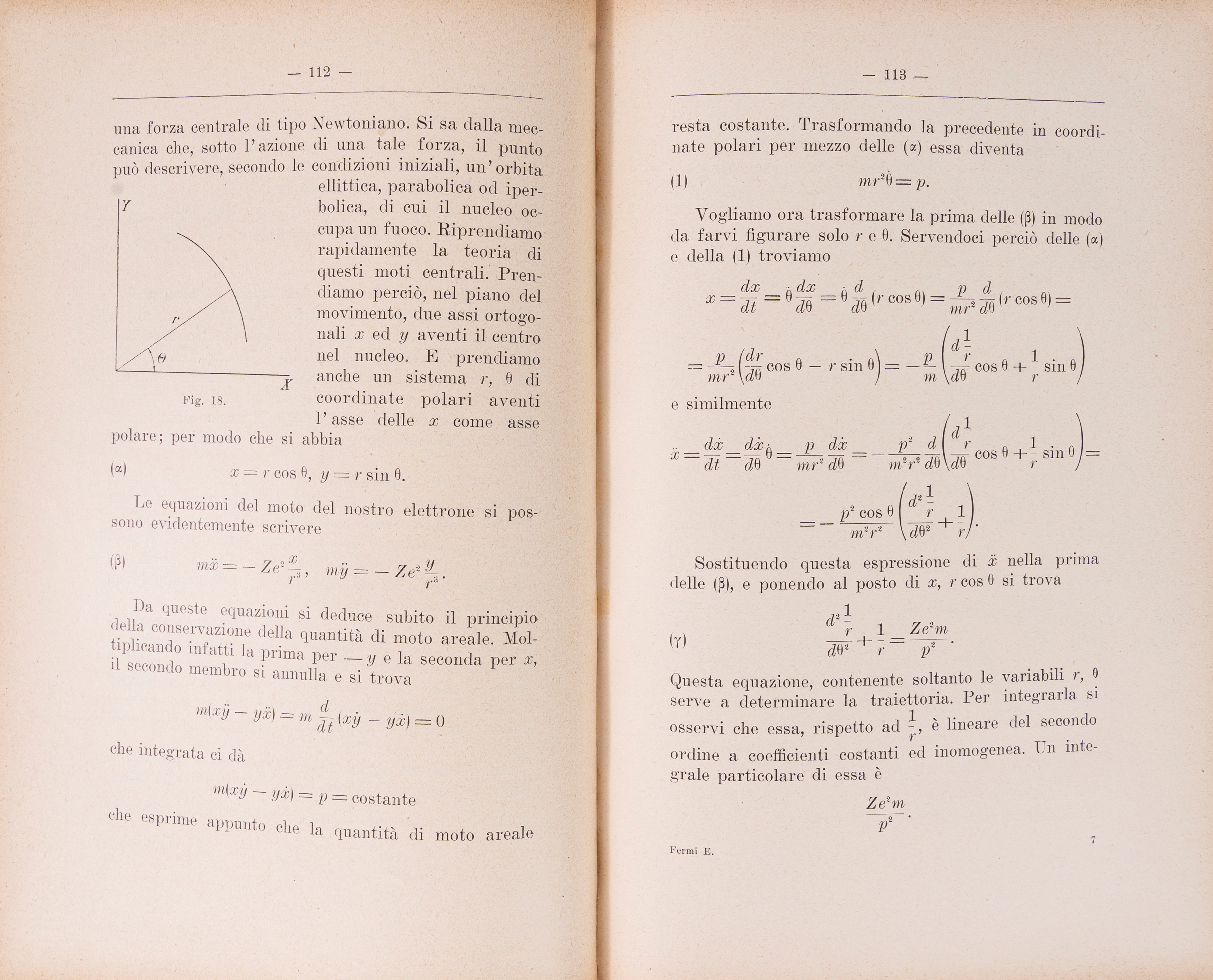 Enrico Fermi - Introduzione alla Fisica Atomica - Prima edizione, 1928