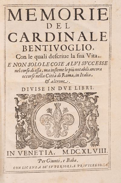 Memorie del cardinale Bentiuoglio, 1648