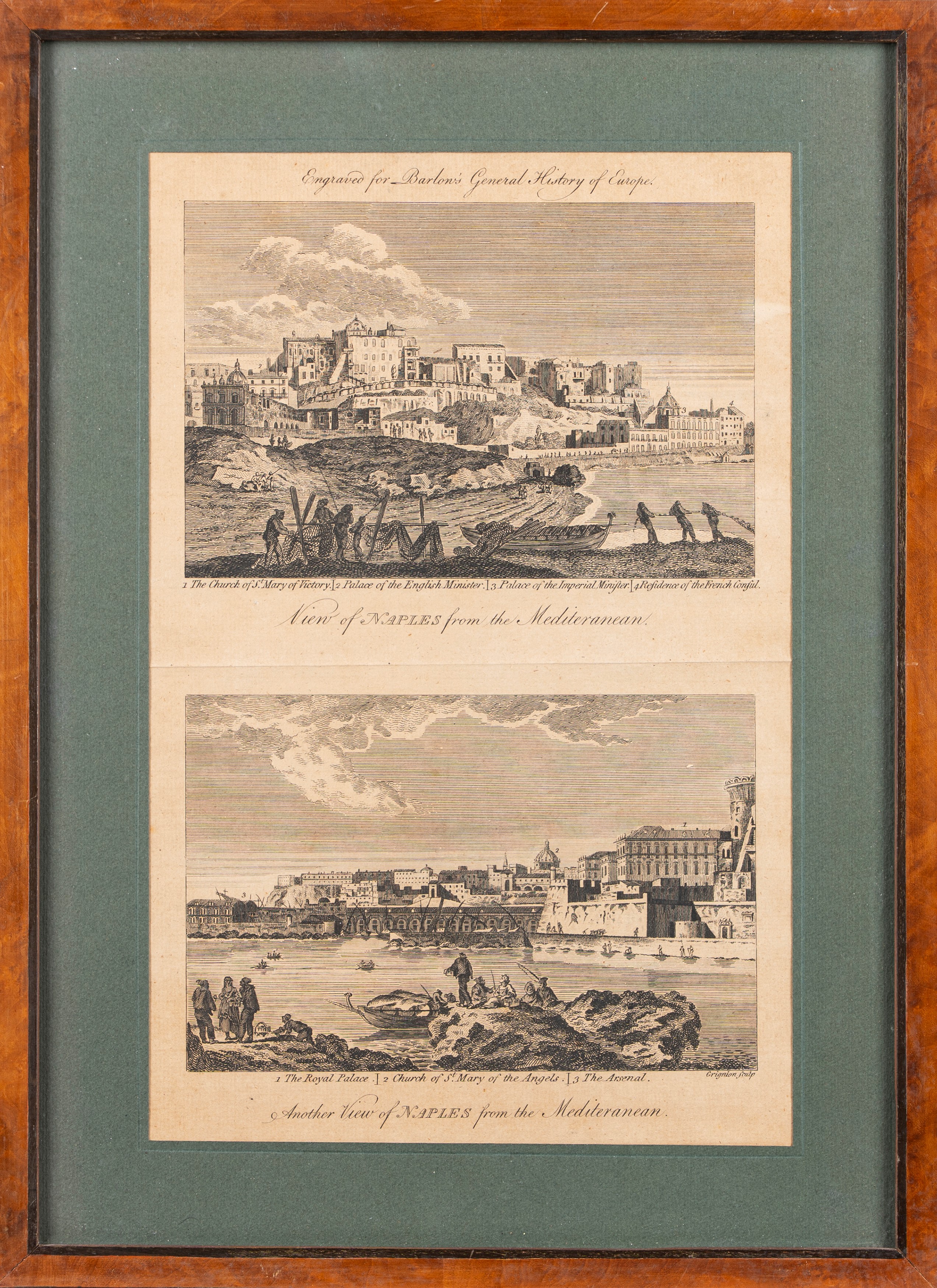 P. Wenzel, Vue de la Villa Reale, incisione del XVIII secolo