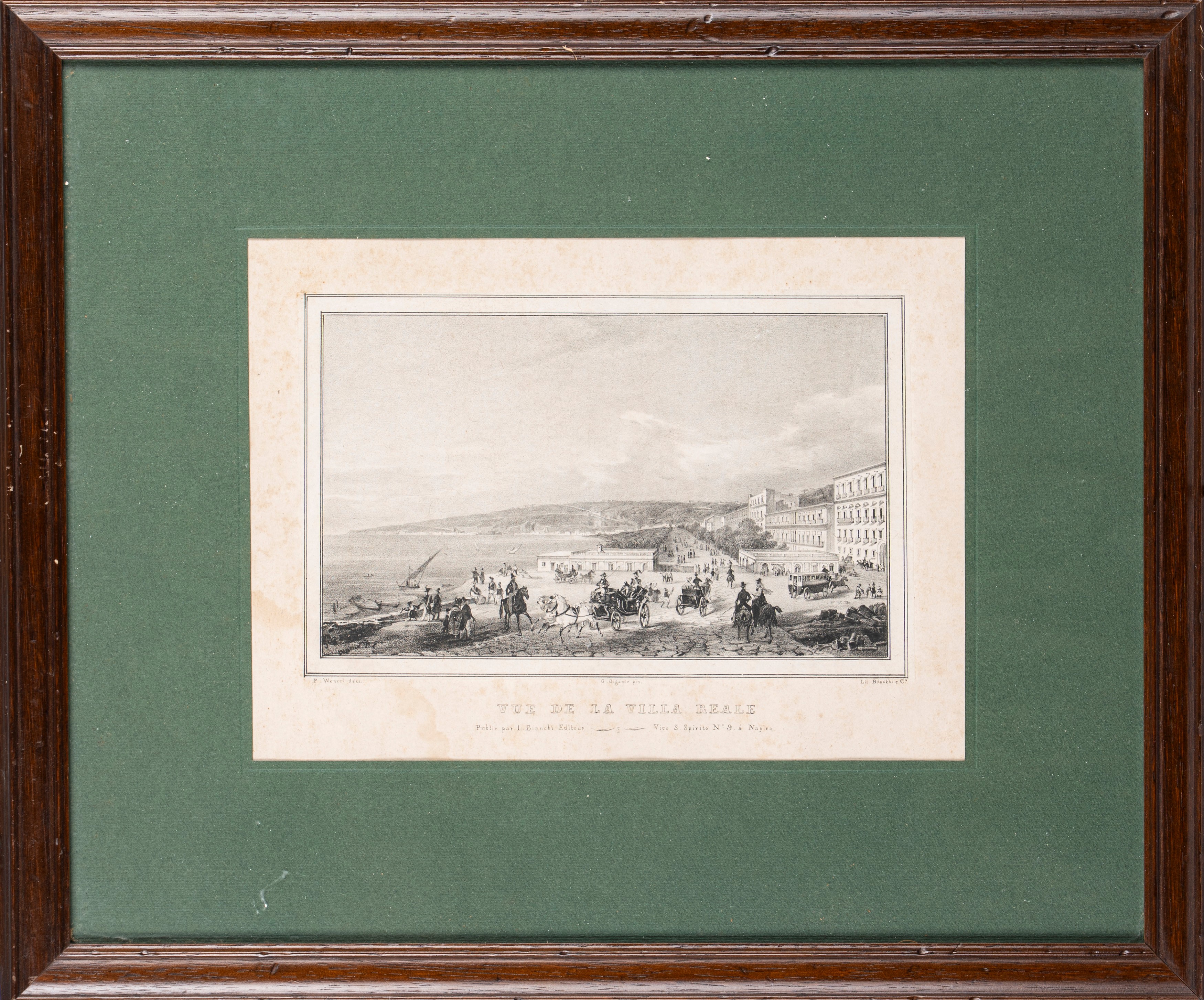 P. Wenzel, Vue de la Villa Reale, incisione del XVIII secolo
