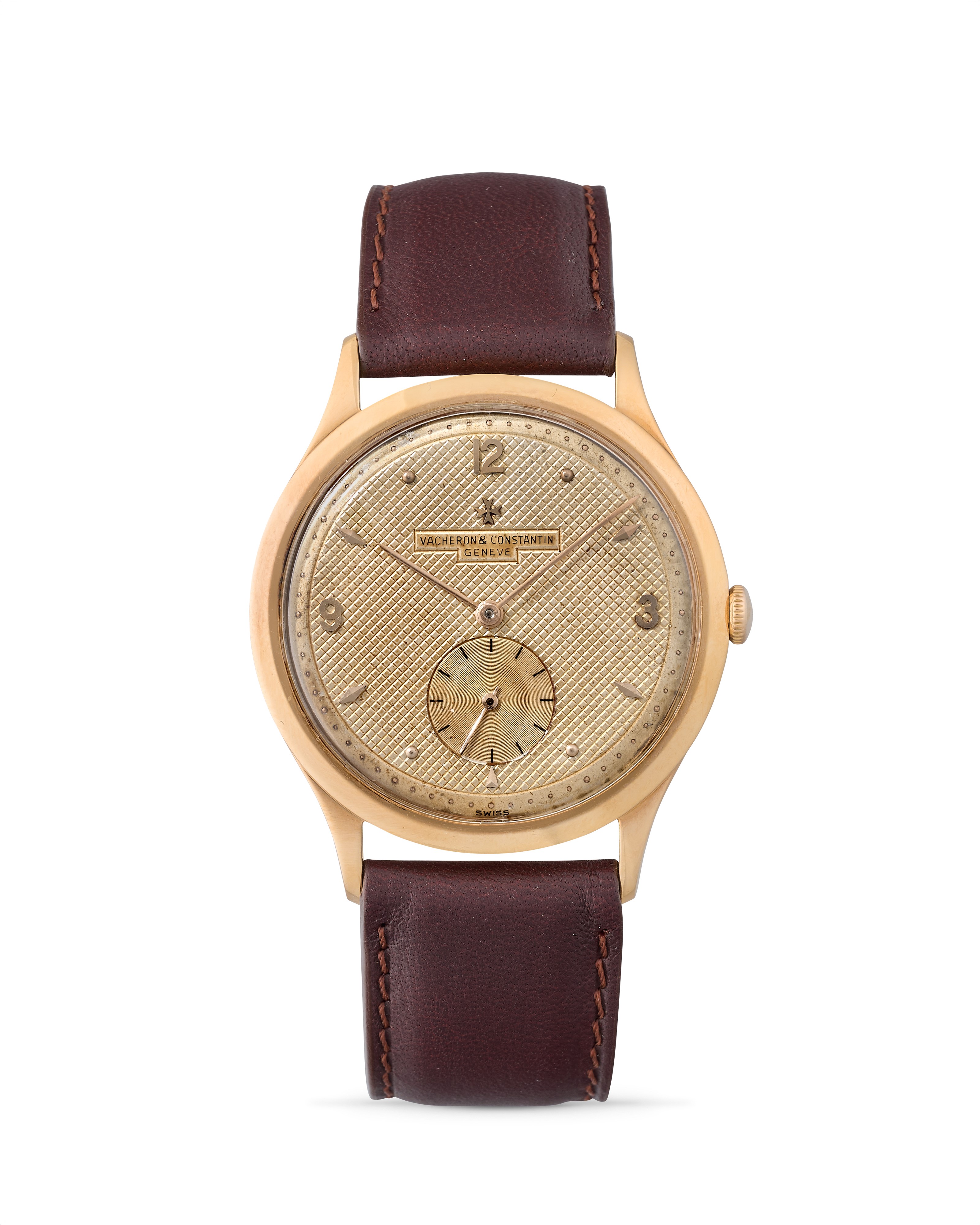 Vacheron Constantin - Cassa rotonda, Orologio in oro rosa 18k, anni '50