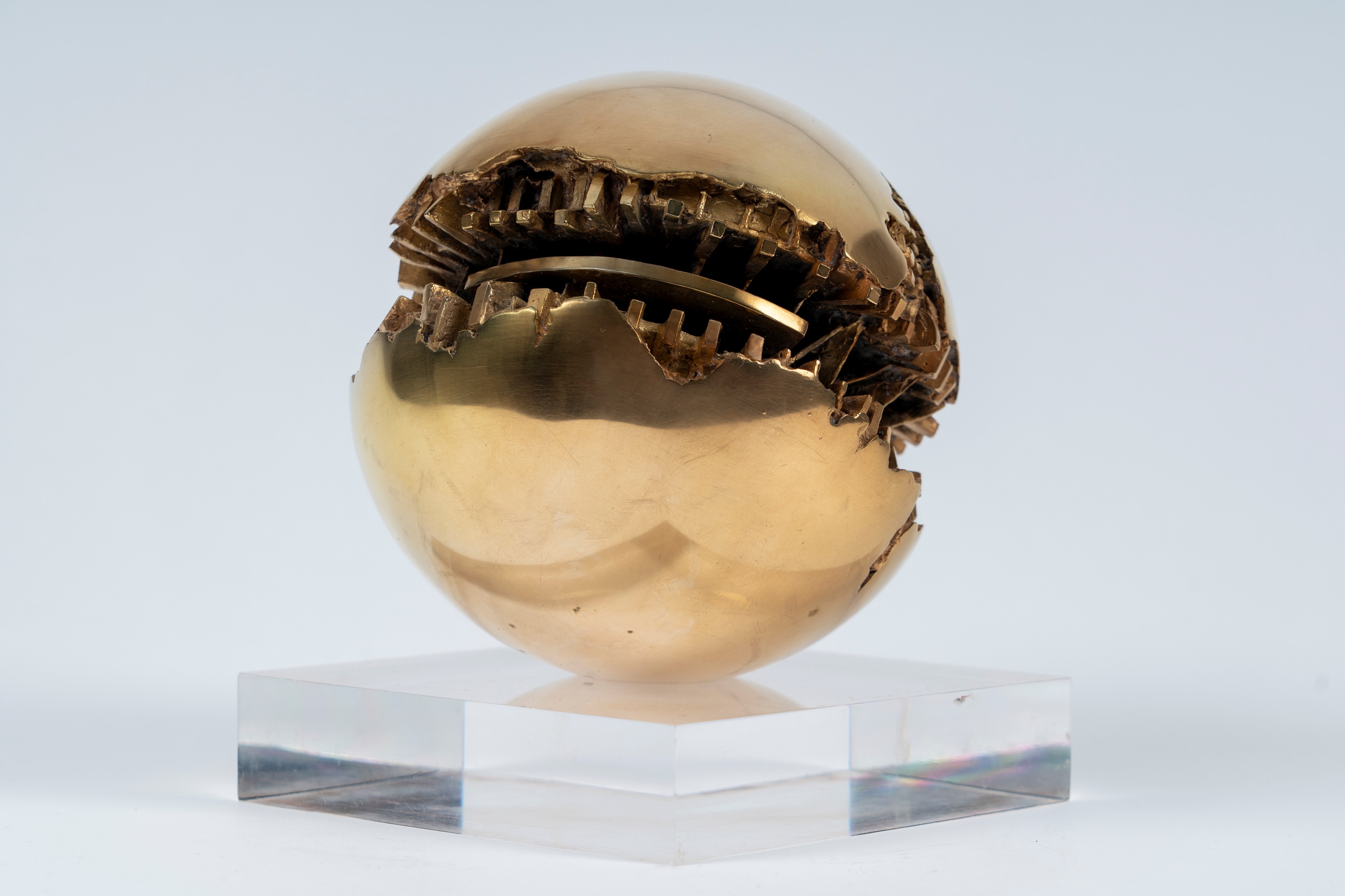 Arnaldo Pomodoro - Sfera in bronzo, es. 9/9, 1978