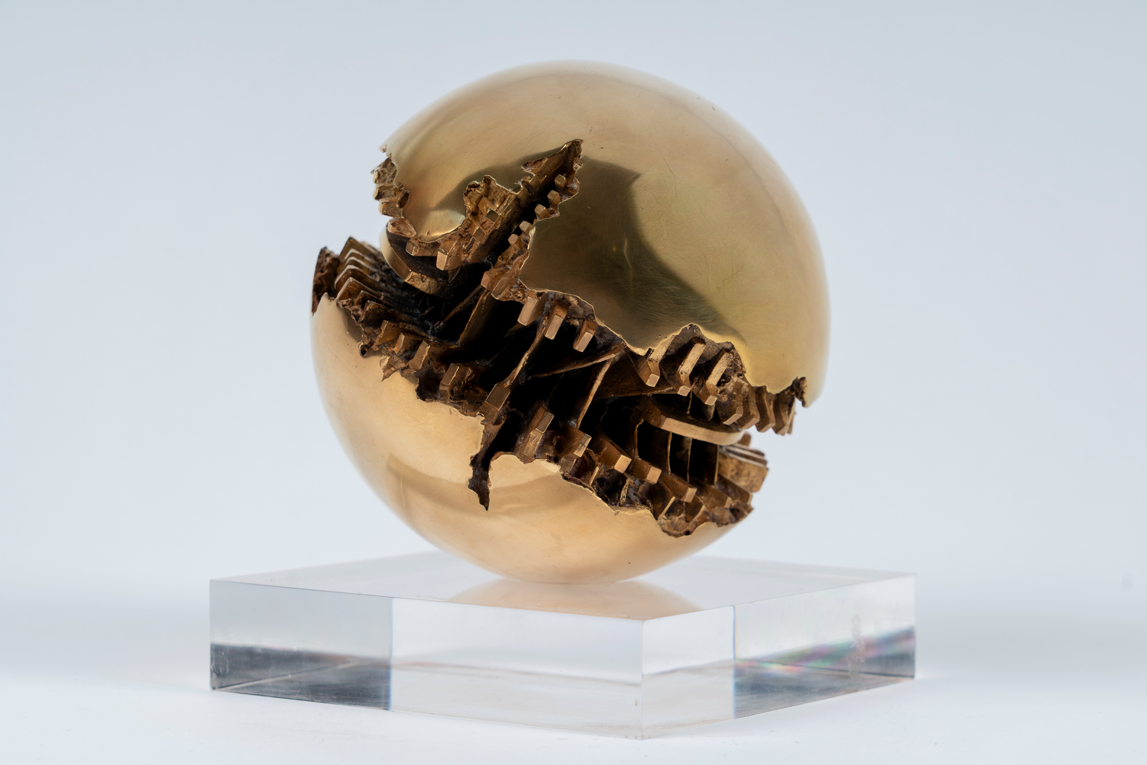 Arnaldo Pomodoro - Sfera in bronzo, es. 9/9, 1978
