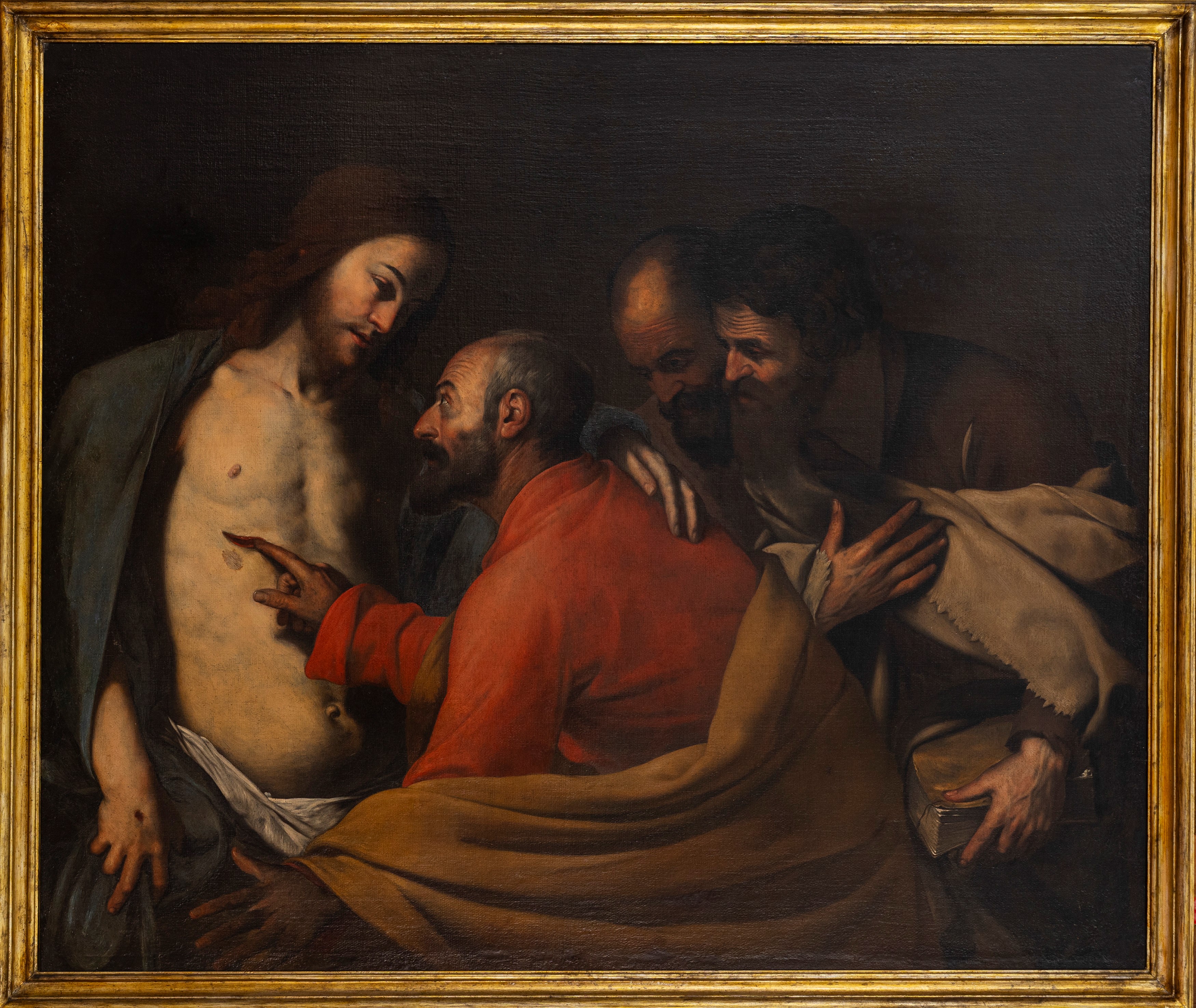 Massimo Stanzione - Incredulità di San Tommaso, olio su tela