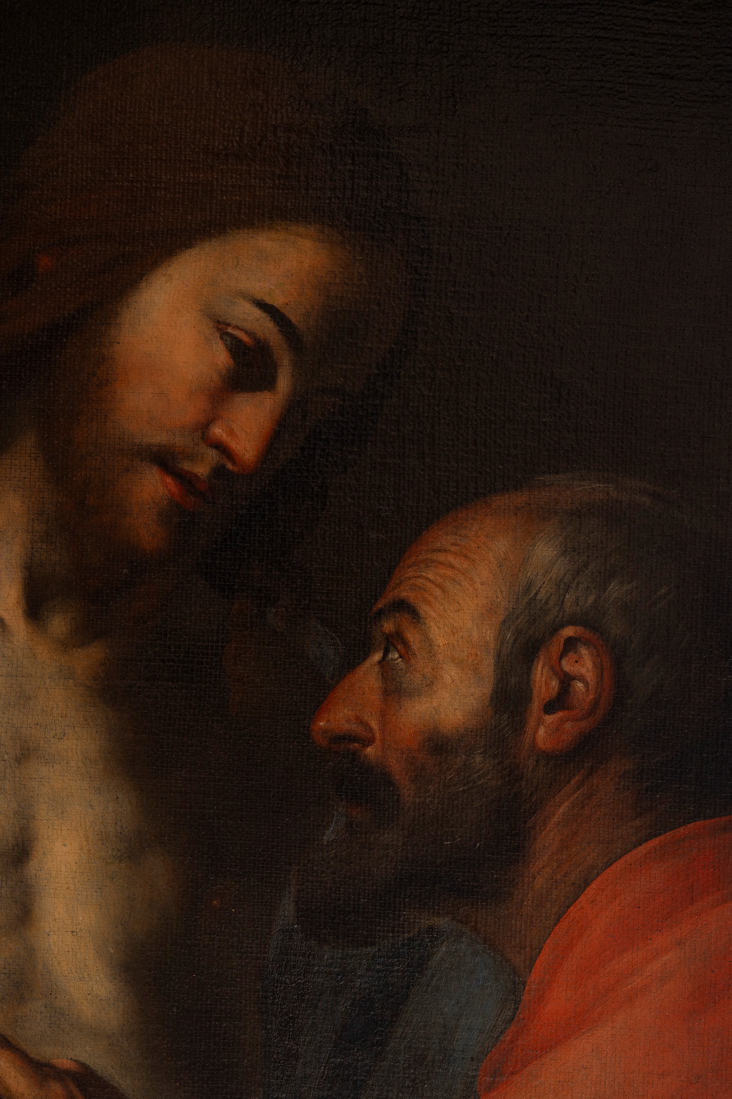 Massimo Stanzione - Incredulità di San Tommaso, olio su tela