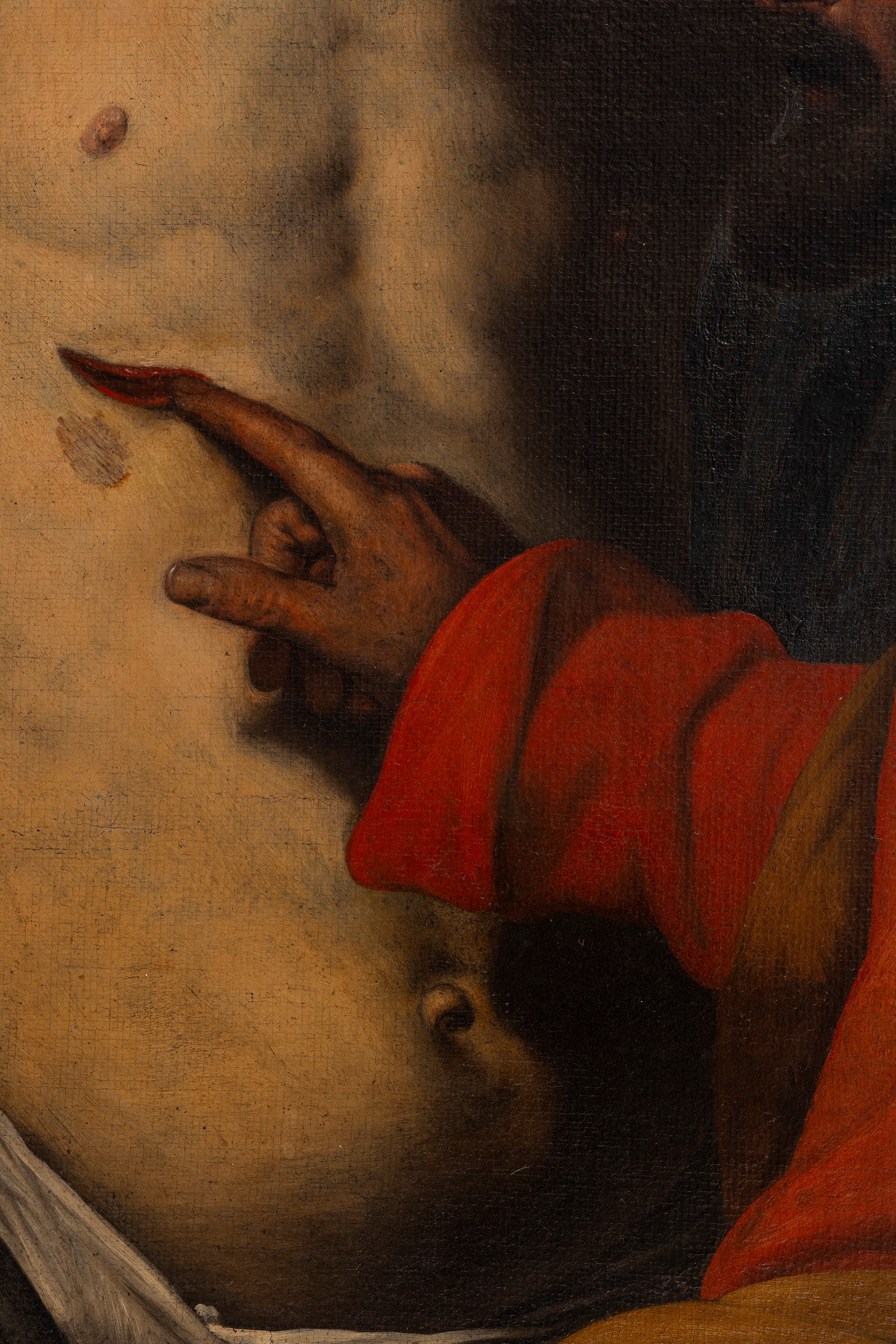 Massimo Stanzione - Incredulità di San Tommaso, olio su tela