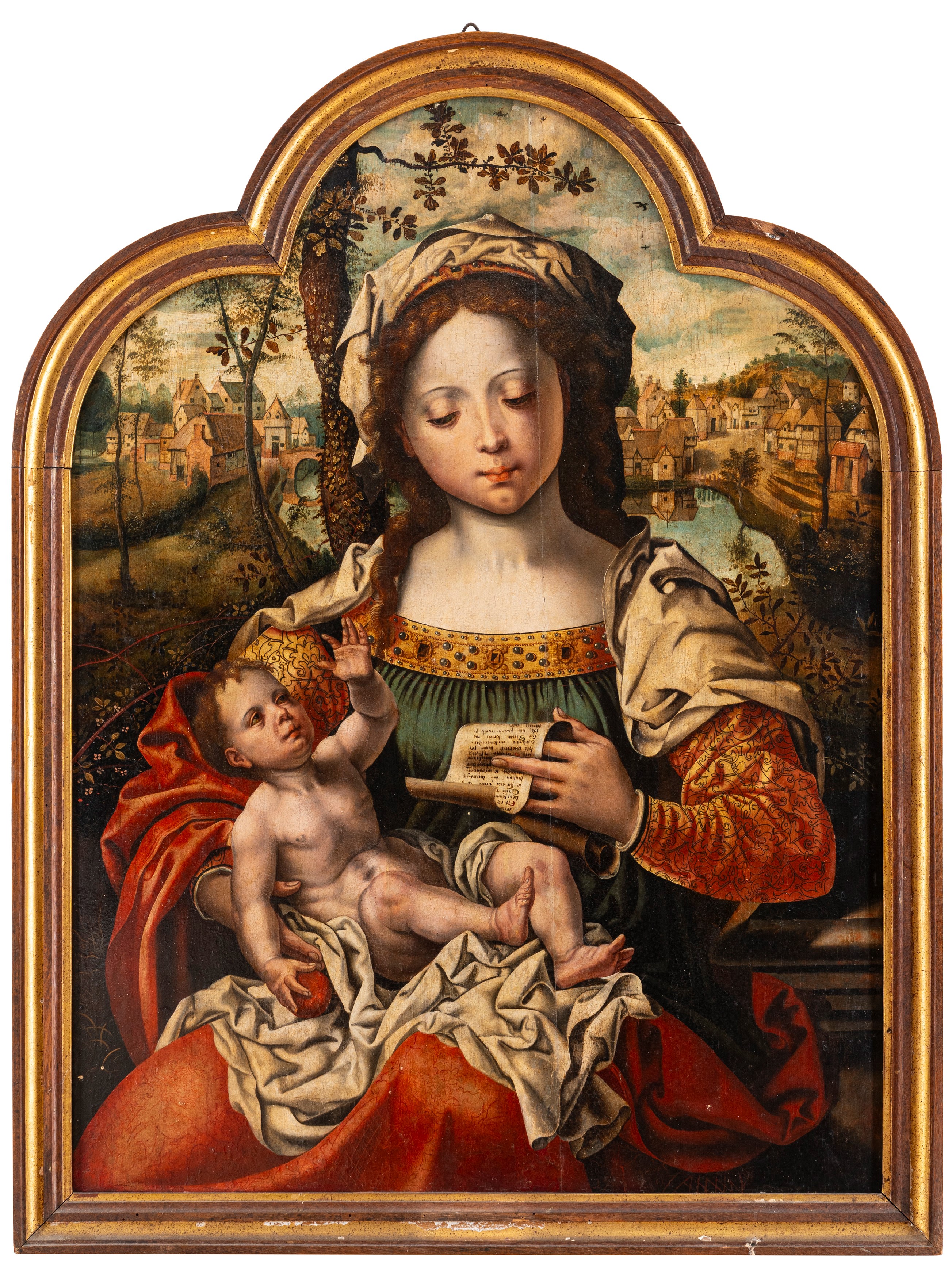 Pieter i Coecke Van Aelst - Madonna con Bambino, olio su tavola