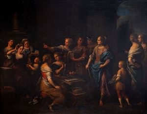 Ulisse riconosce Achille tra le figlie di Licomede