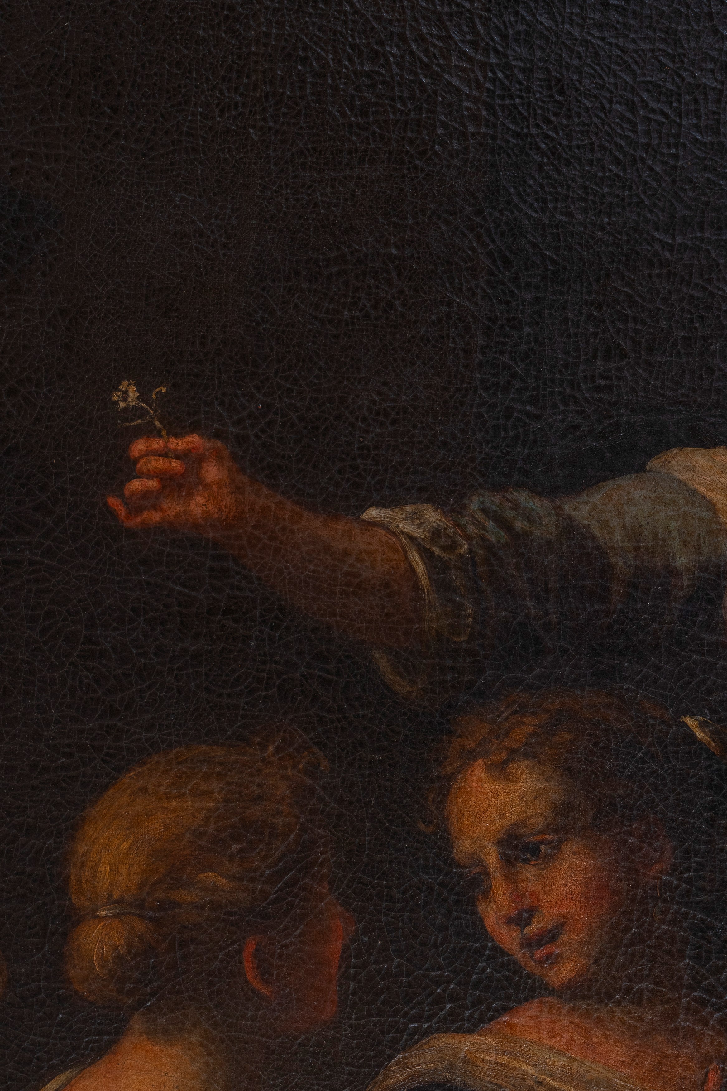 Raffaele Badaracco - Ulisse riconosce Achille tra le figlie di Licomede, olio su tela