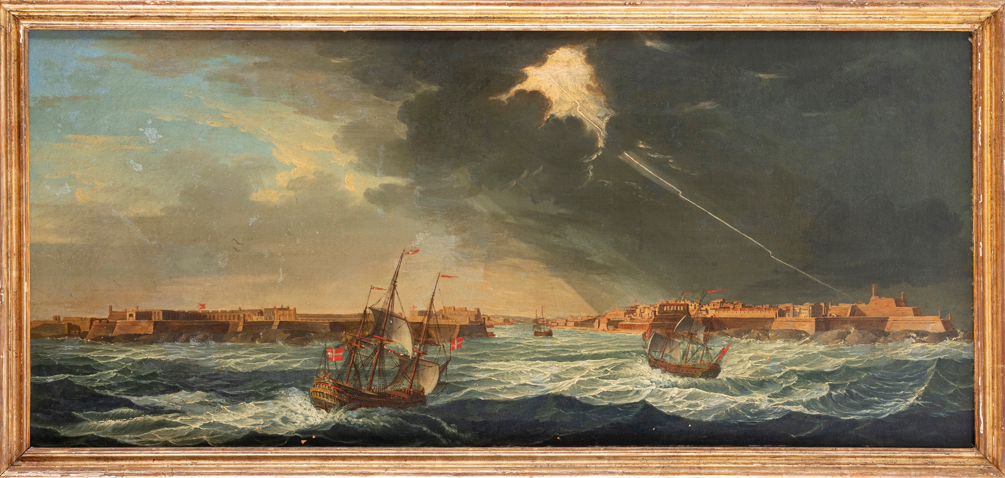 Scuola Europea, Fine del Secolo XIX - Inizi del Secolo XX - Scuola europea, Veduta del porto dell...