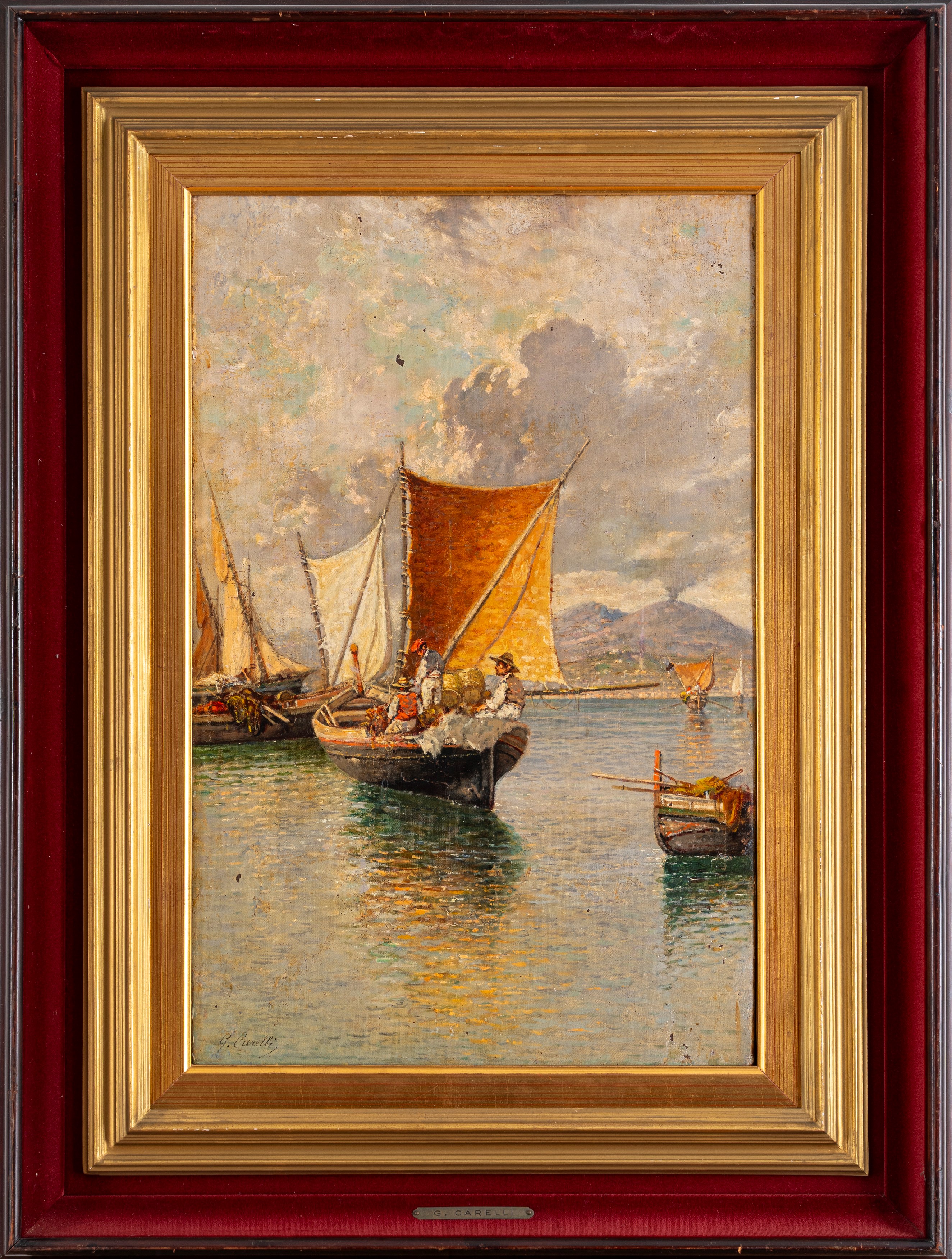 Giuseppe Carelli - Vele a Mergellina