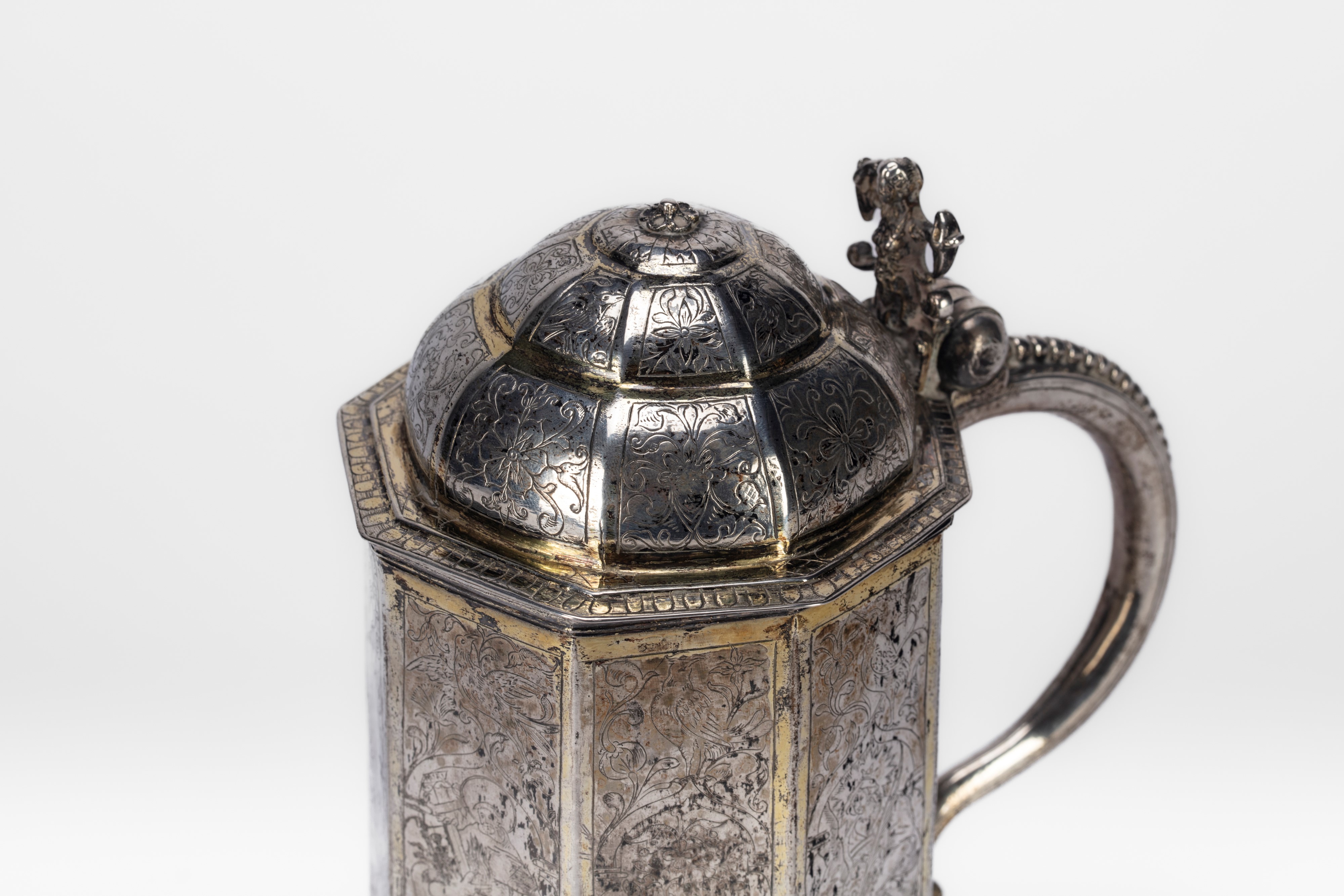 Tankard in argento, Fine secolo XVIII