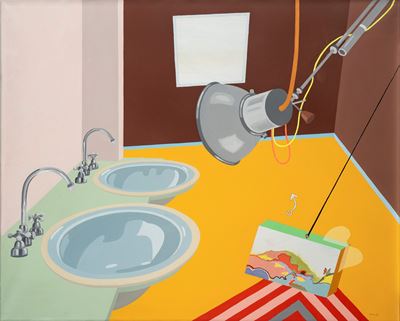 Lavandini, olio su tela