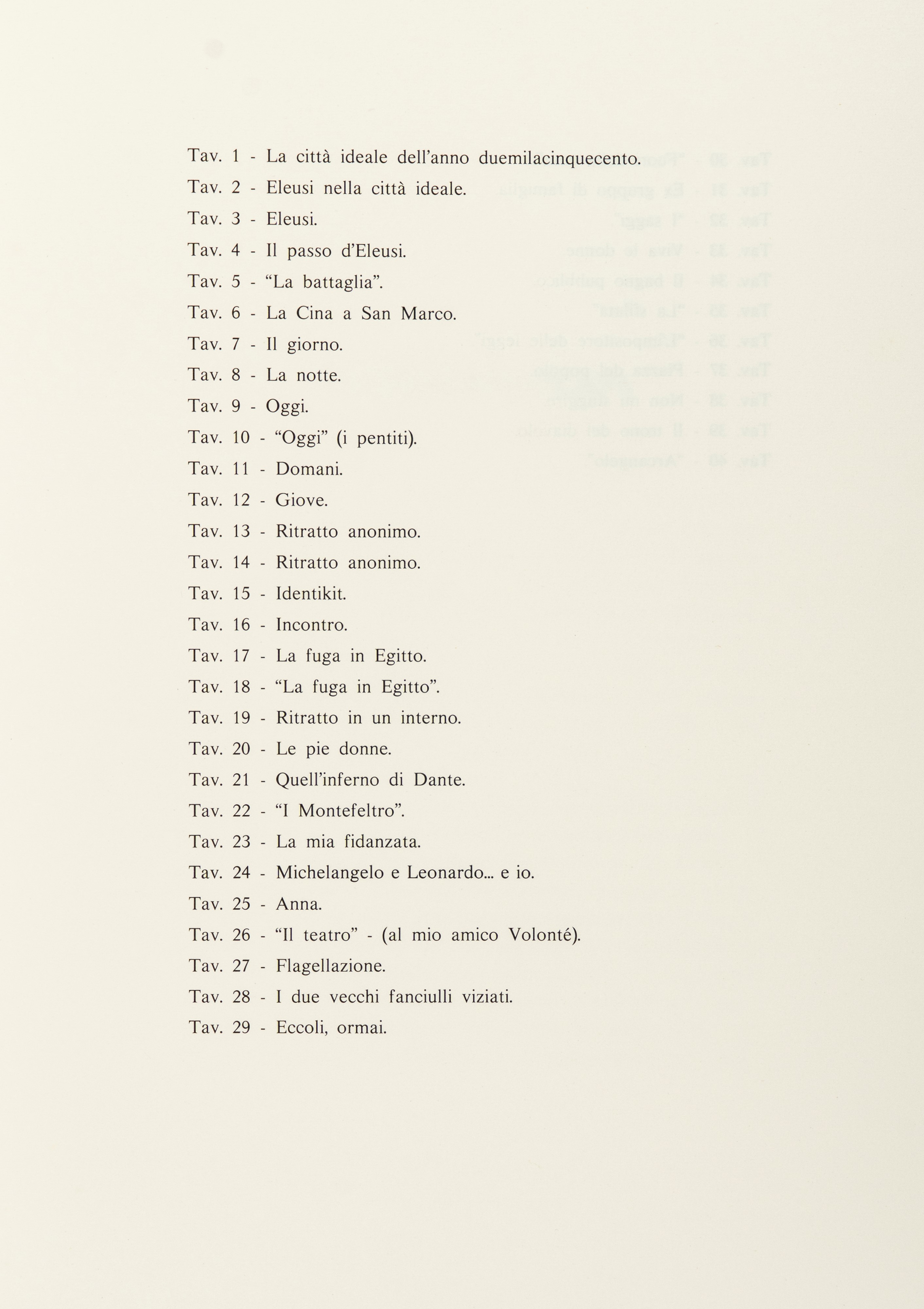 Mario Ceroli - Portfolio Completo di 40 Fotolitografie, Es. 1735/2000