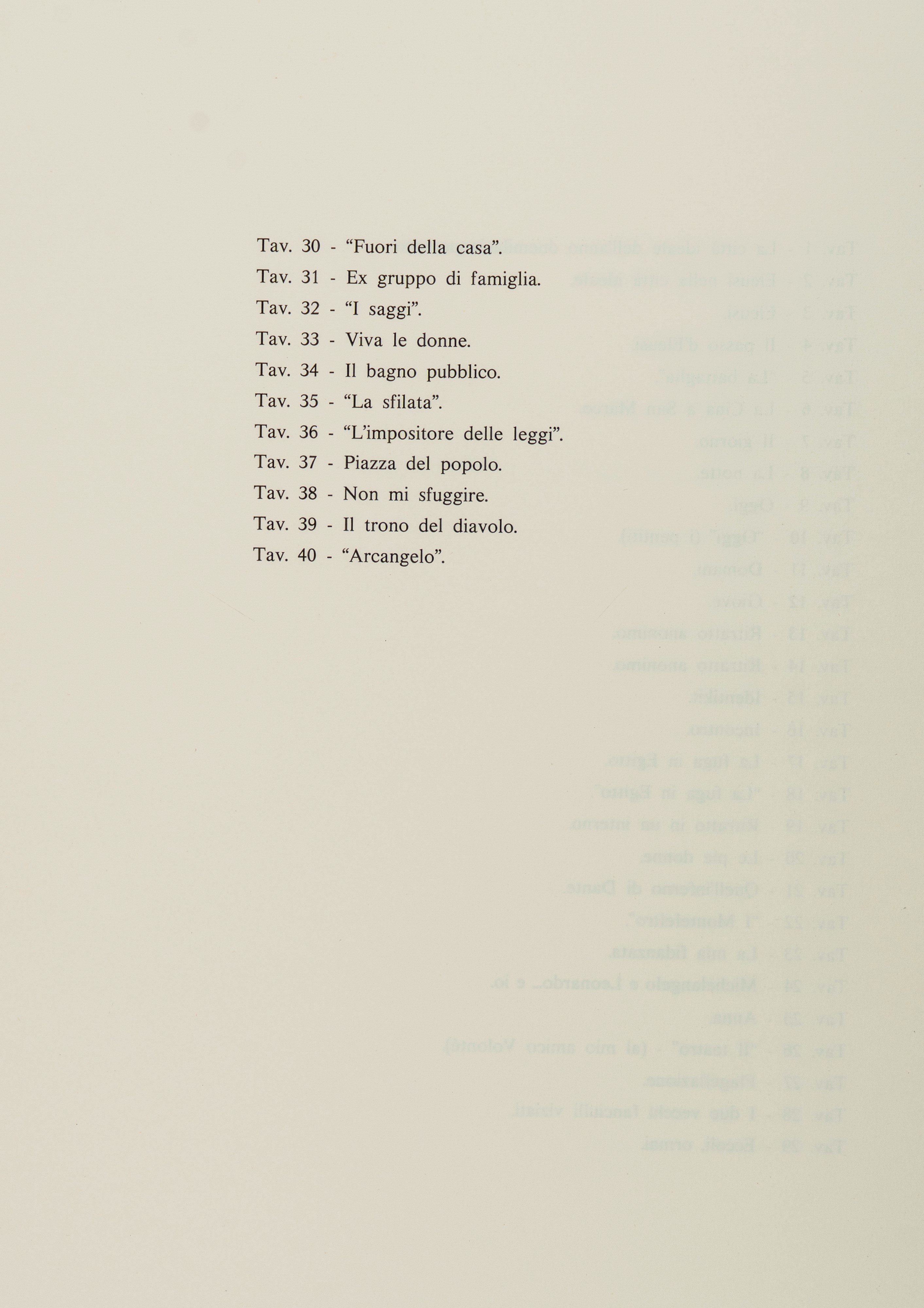 Mario Ceroli - Portfolio Completo di 40 Fotolitografie, Es. 1735/2000